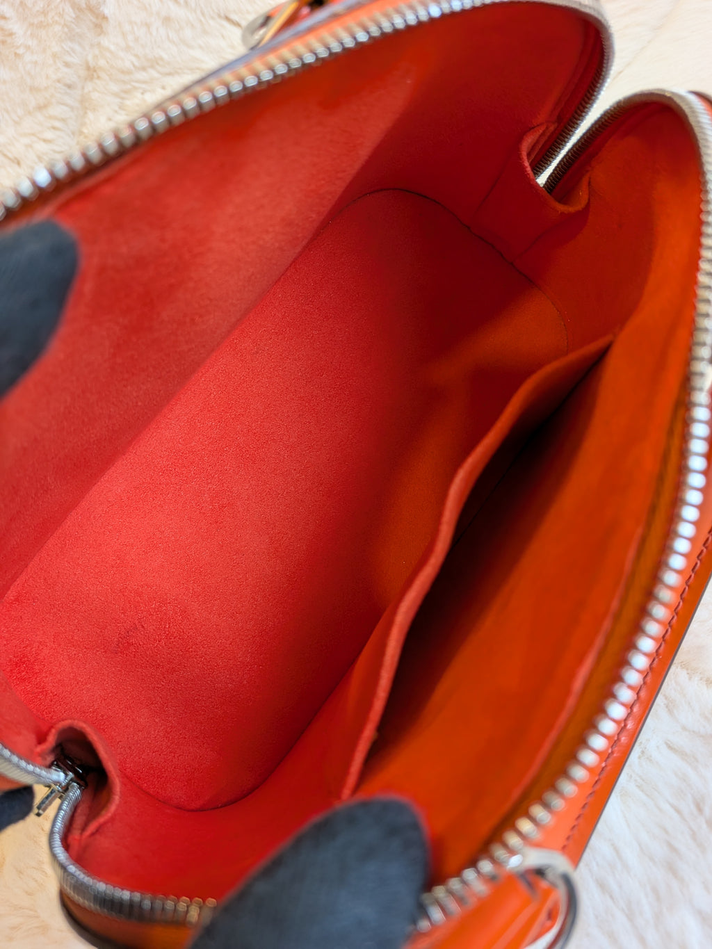 Louis Vuitton Bb Alma Epi Leather Orange
