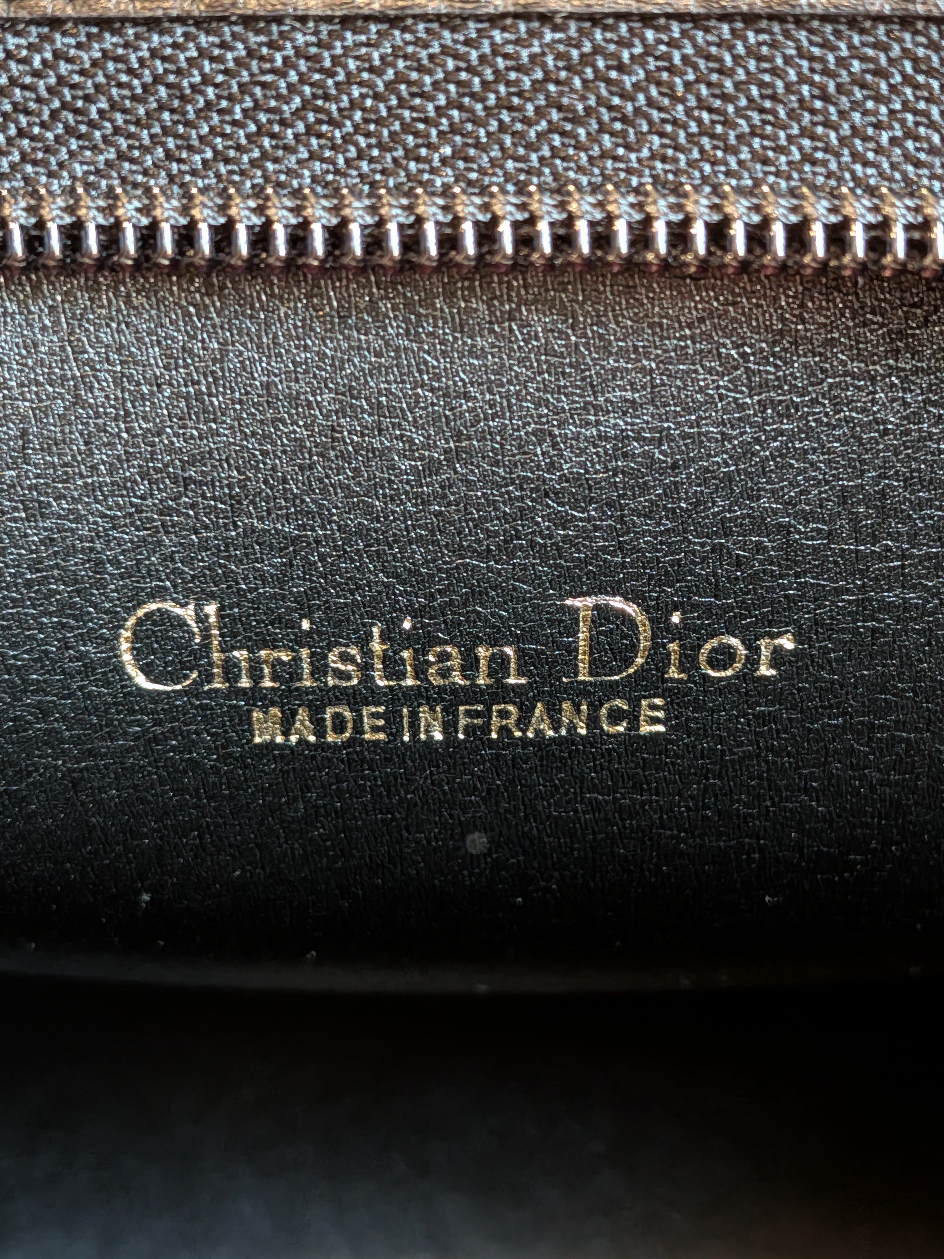 Christian Dior Clutch Canvas Black (Vintage)