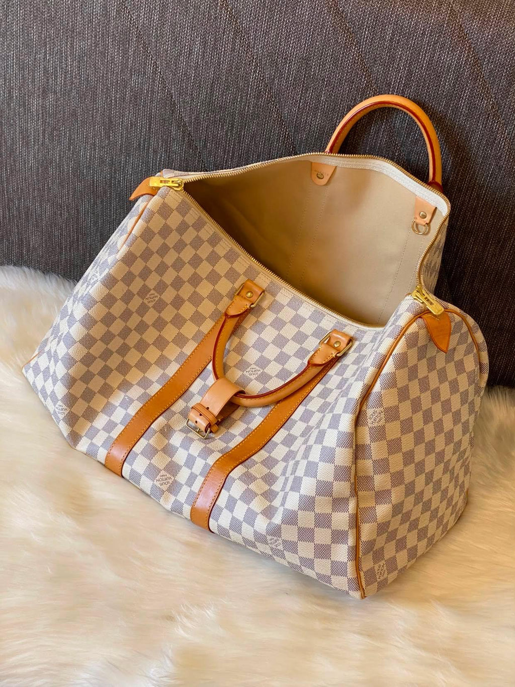 Louis Vuitton Keepall 50 Damier Azur