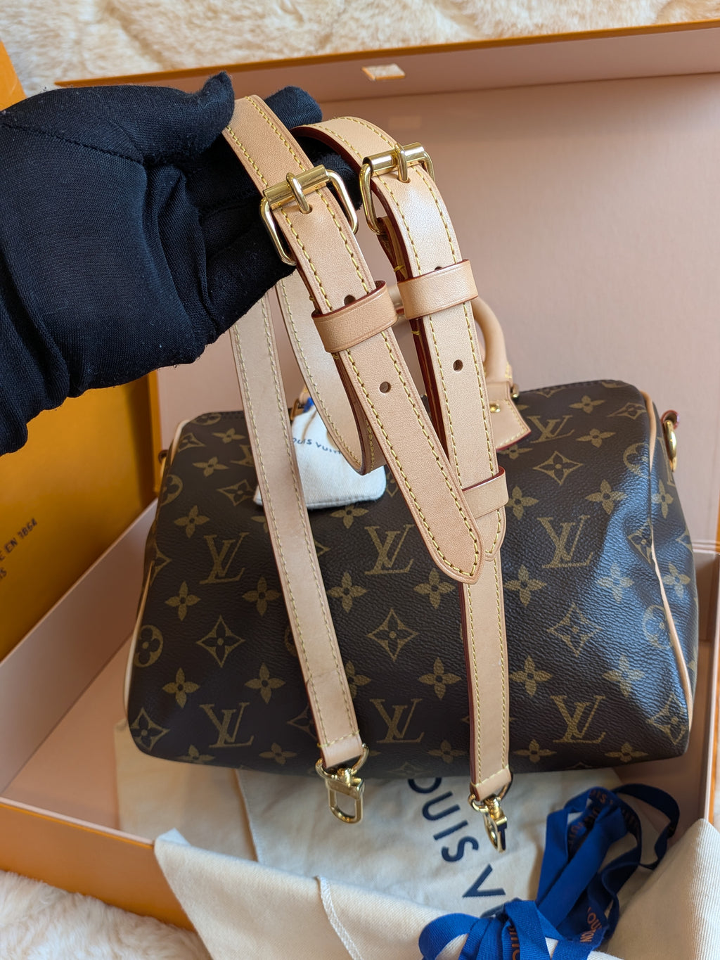 Louis Vuitton Speedy 25 Bandouliere Monogram Canvas