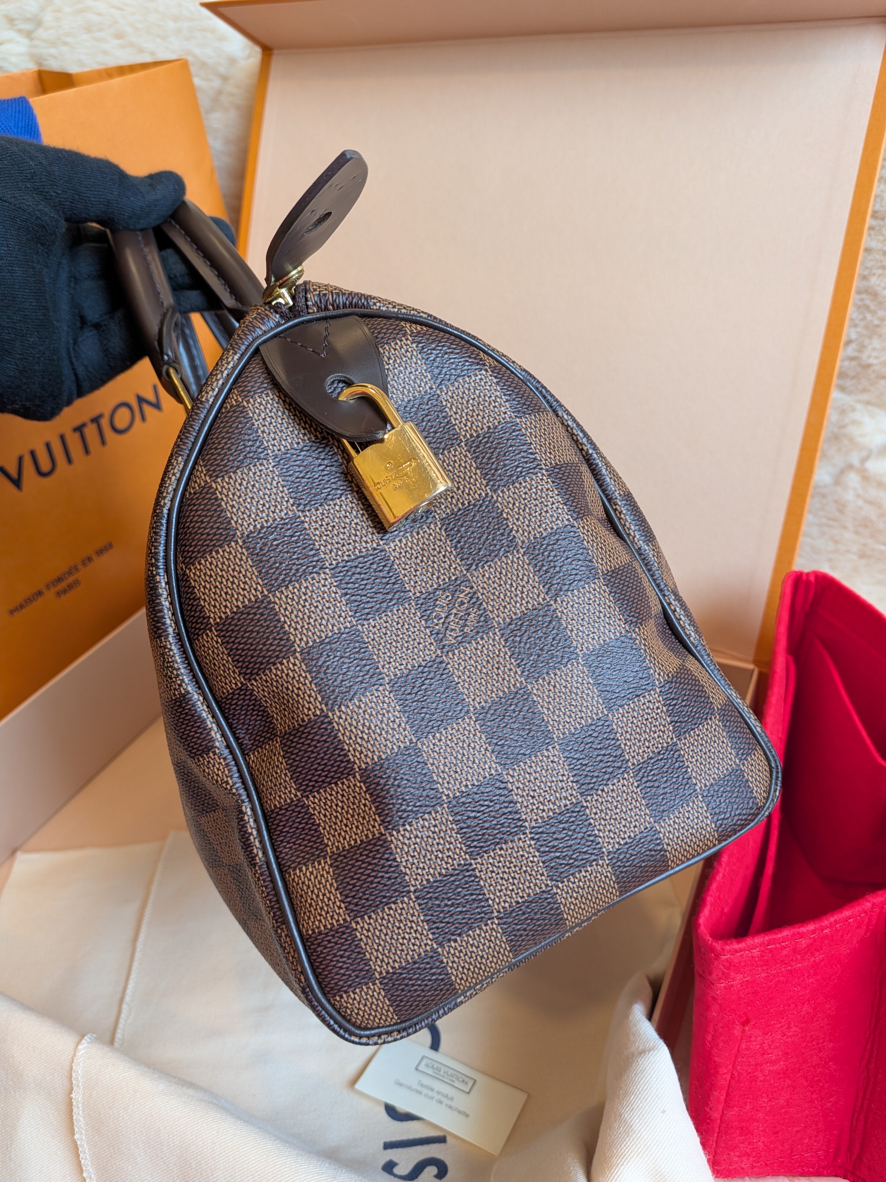 Louis Vuitton Speedy 25 Damier Ebene