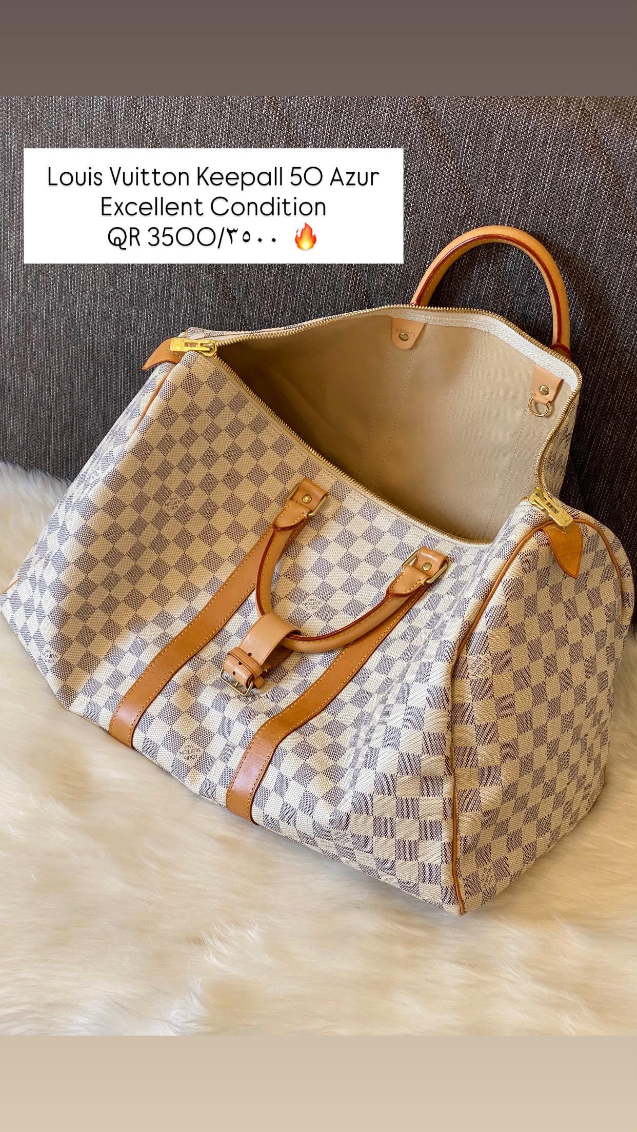 Louis Vuitton Keepall 50 Damier Azur