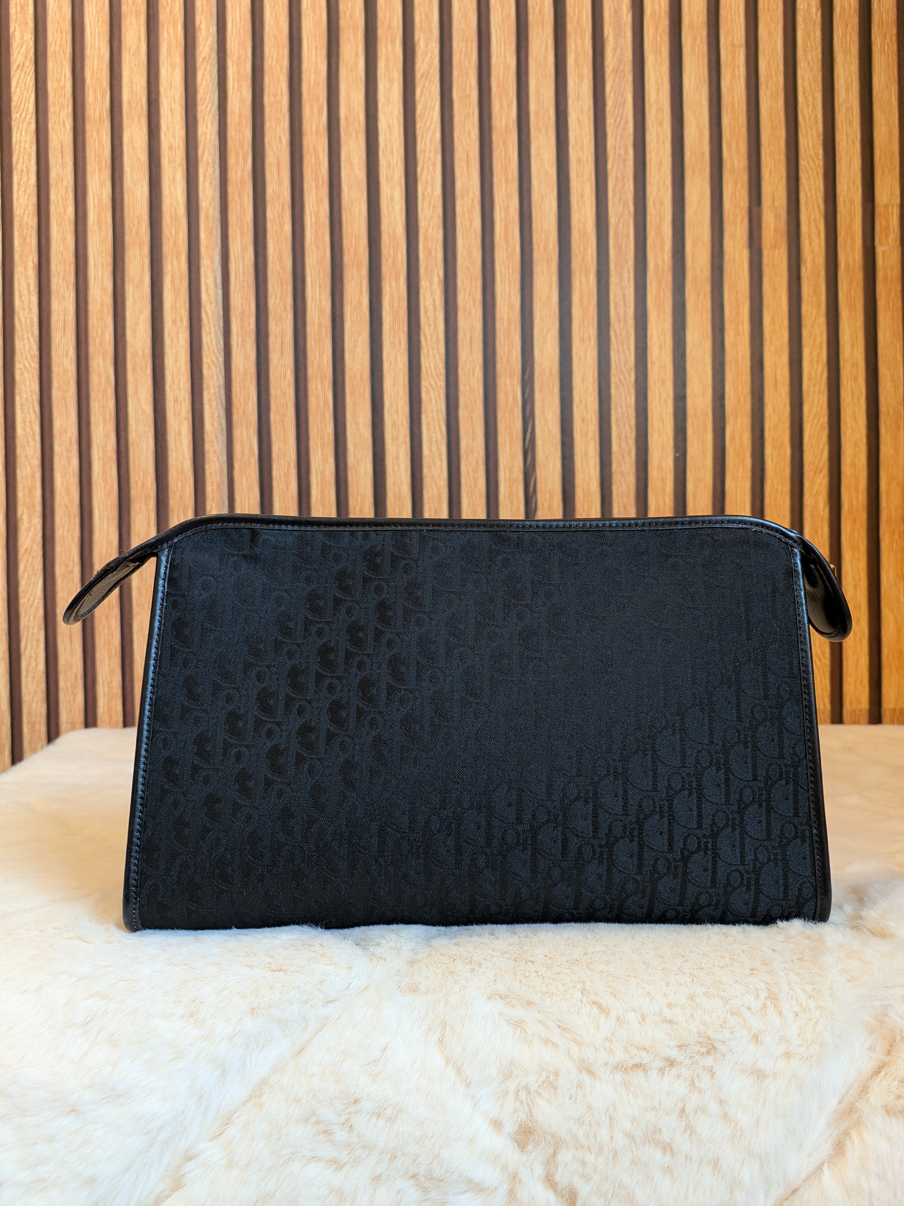 Christian Dior Clutch Canvas Black (Vintage)