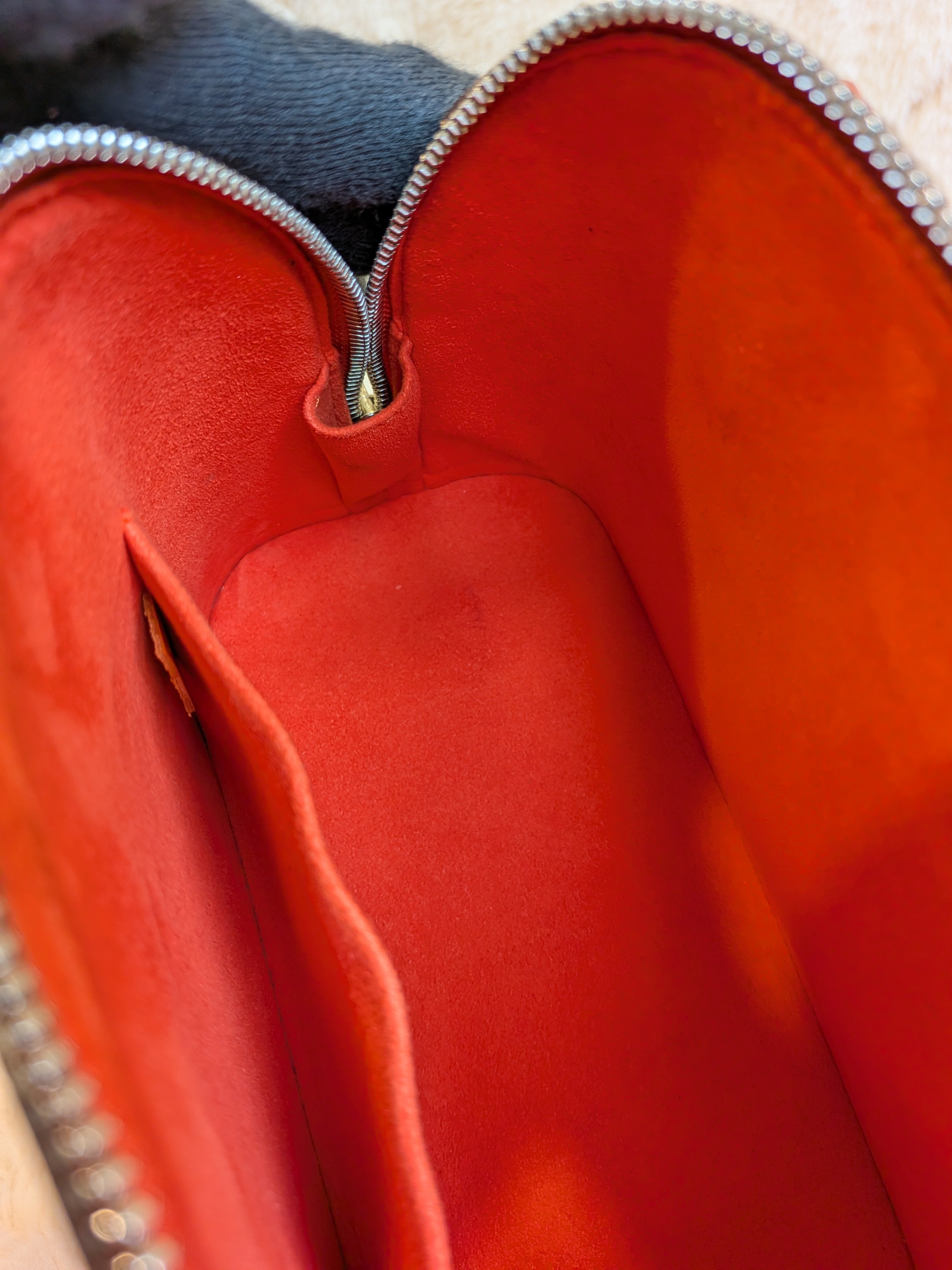 Louis Vuitton Bb Alma Epi Leather Orange