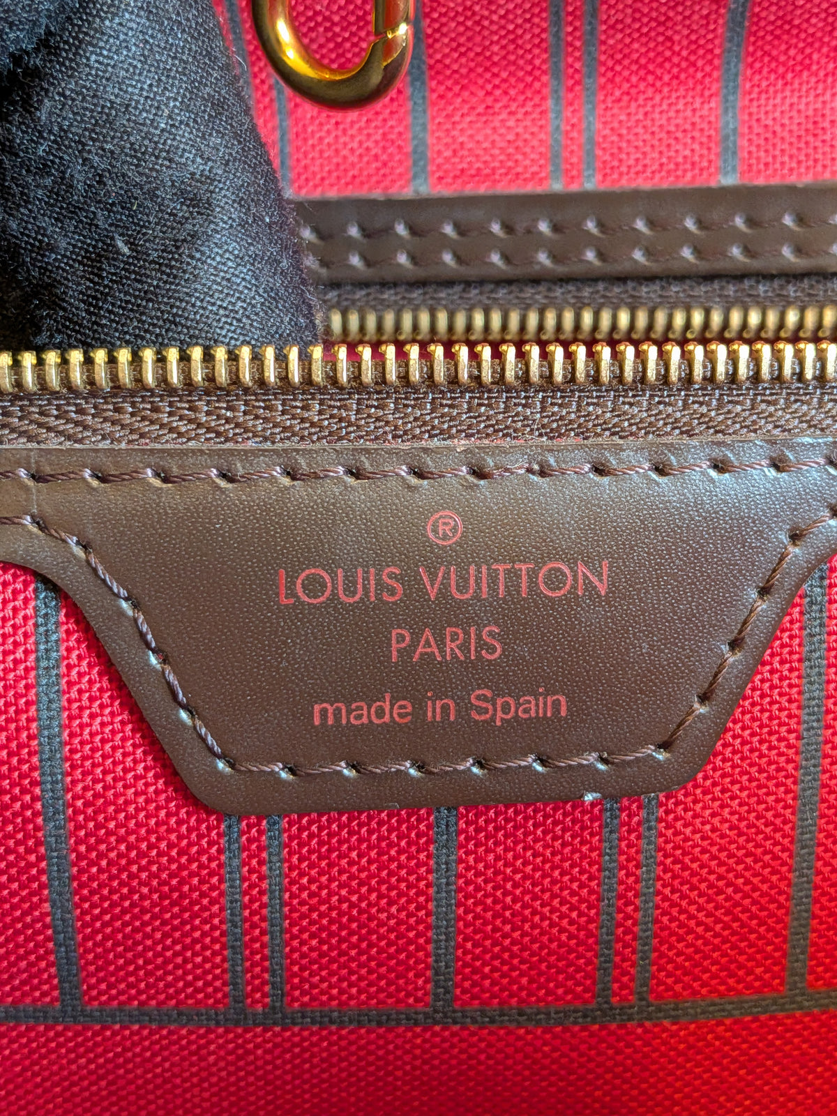 Louis Vuitton Neverfull MM Damier Ebene with Pouch