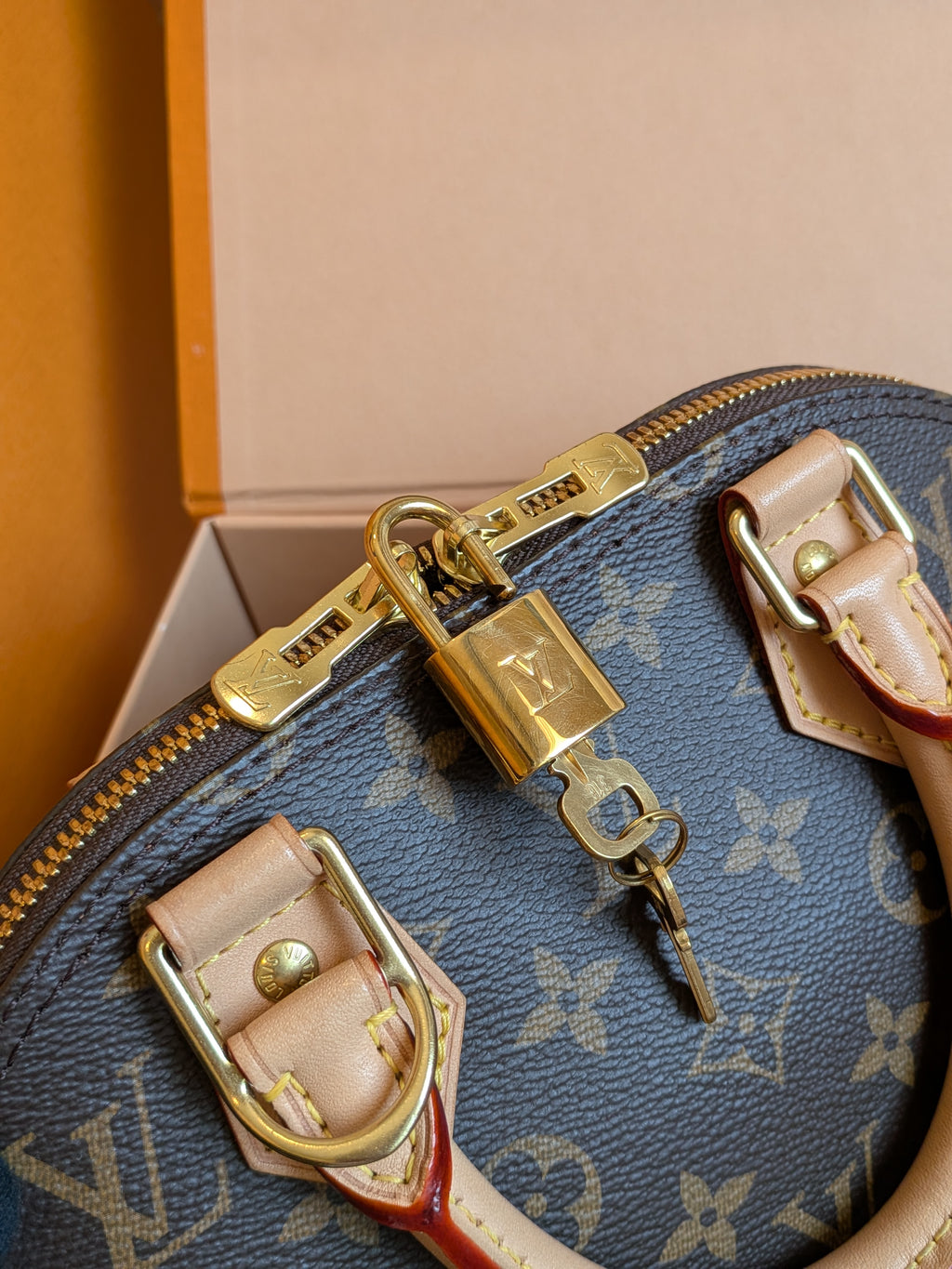 Louis Vuitton Bb Alma Monogram Canvas MICROCHIP
