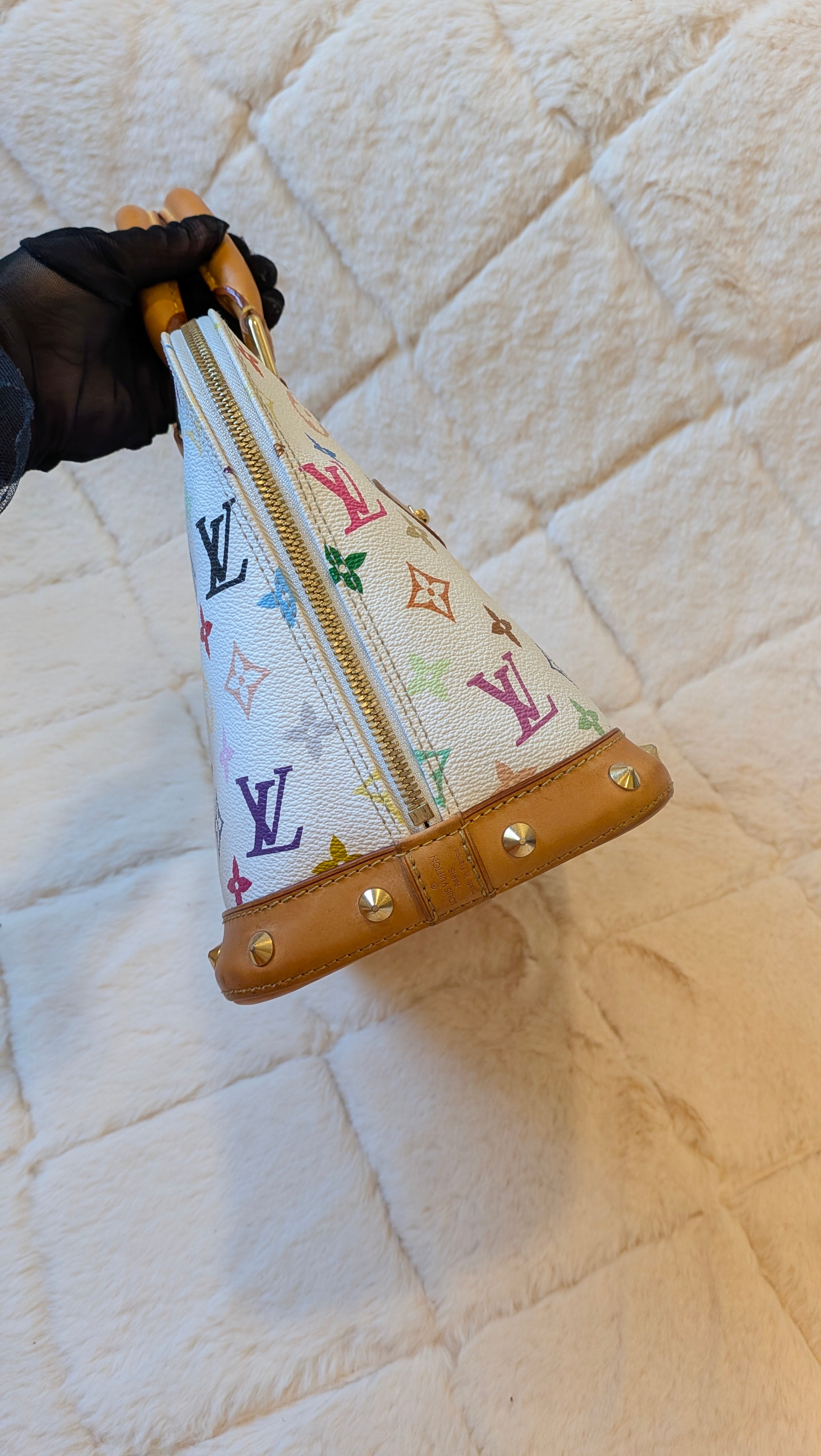 Louis Vuitton Alma PM Multicolor White Monogram