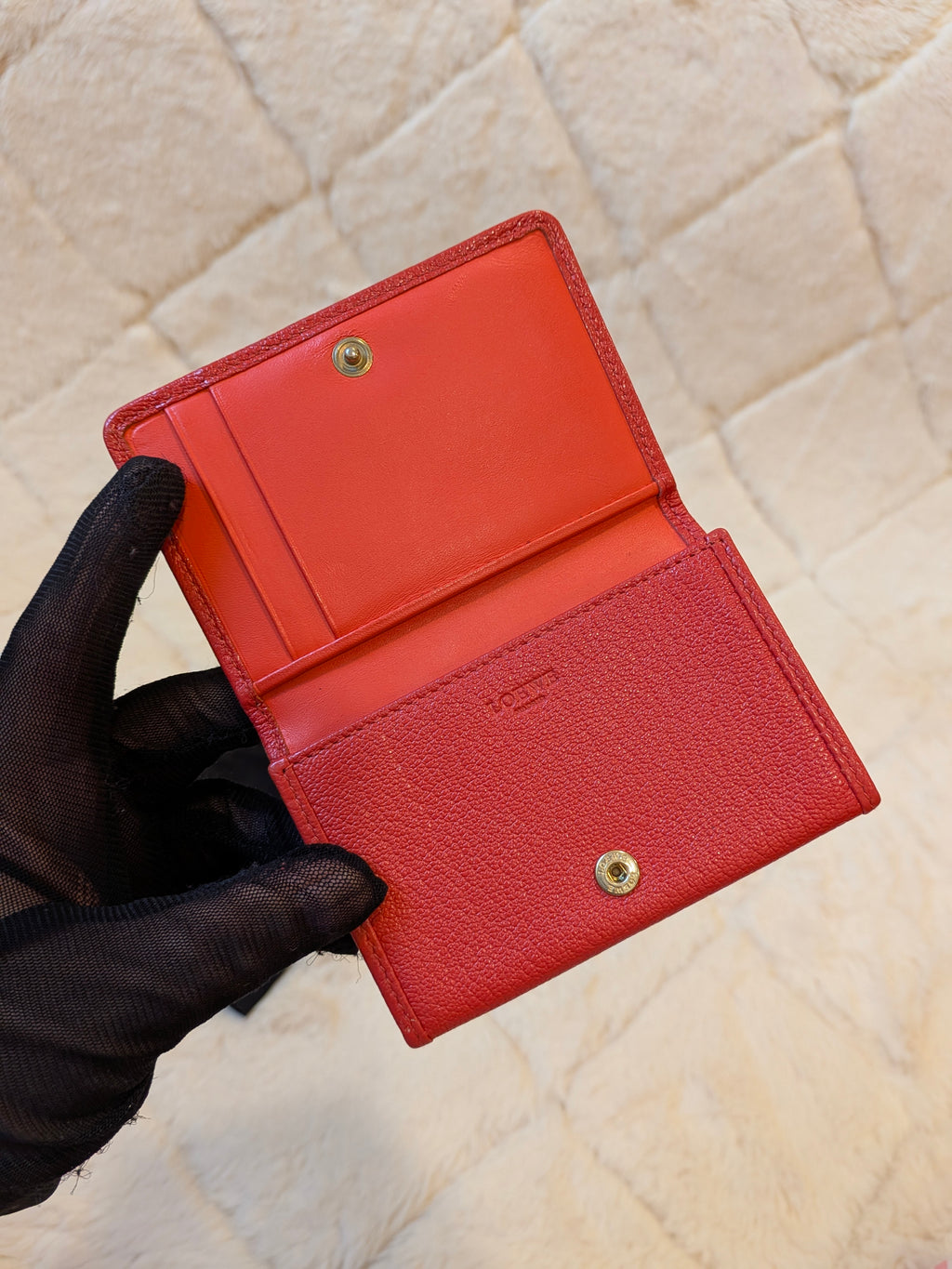 LOEWE Bifold Card Case Leather