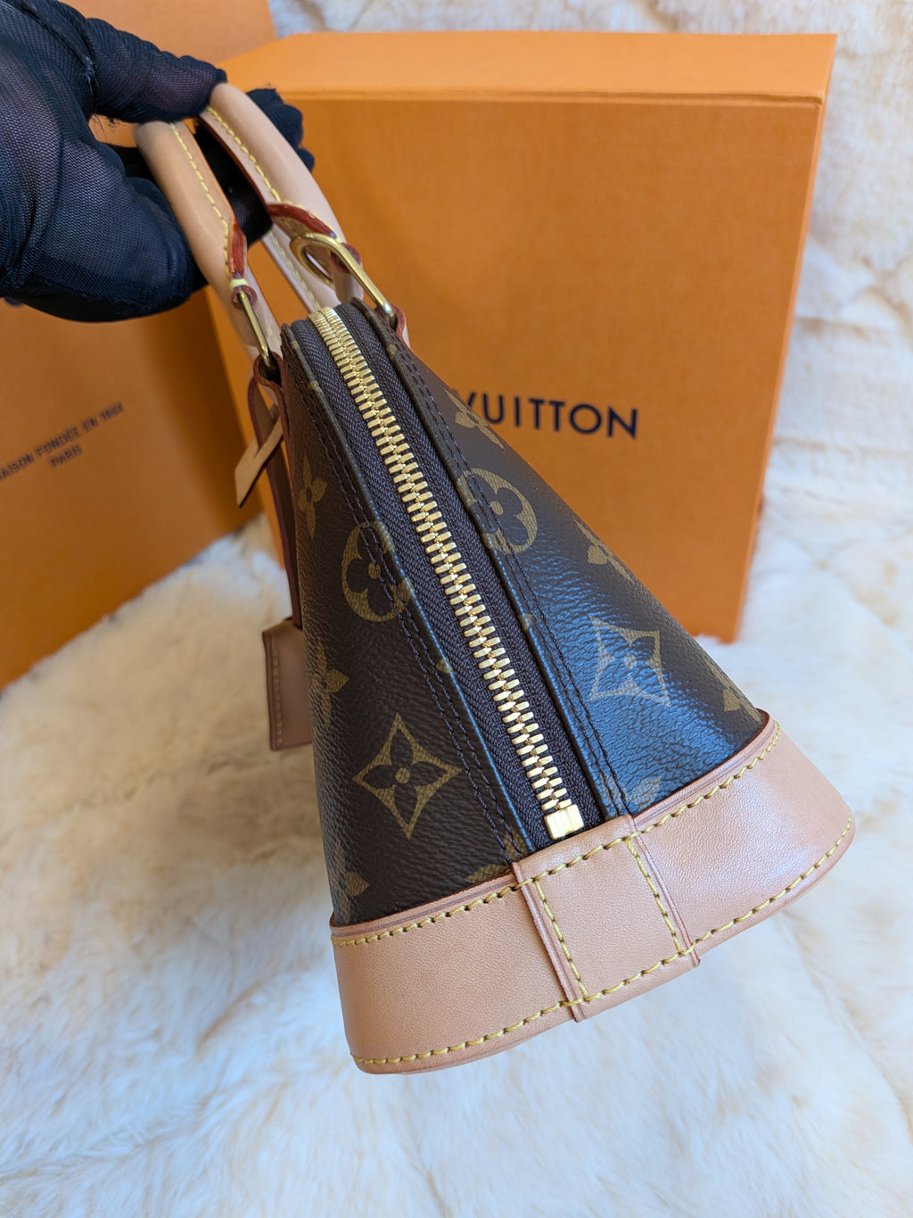 Louis Vuitton Bb Alma Monogram Canvas