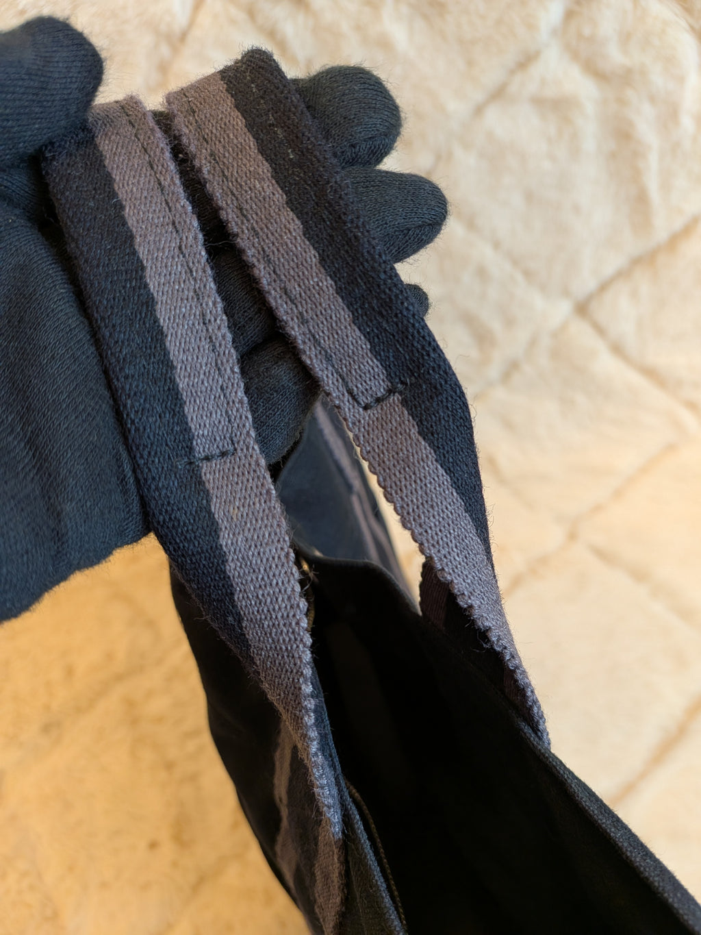 Hermes Fourre-Tote MM Black Canvas