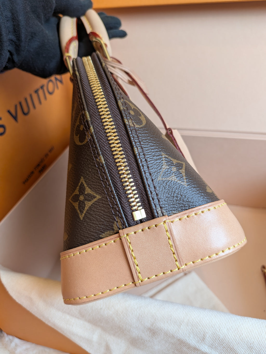 Louis Vuitton Bb Alma Monogram Canvas