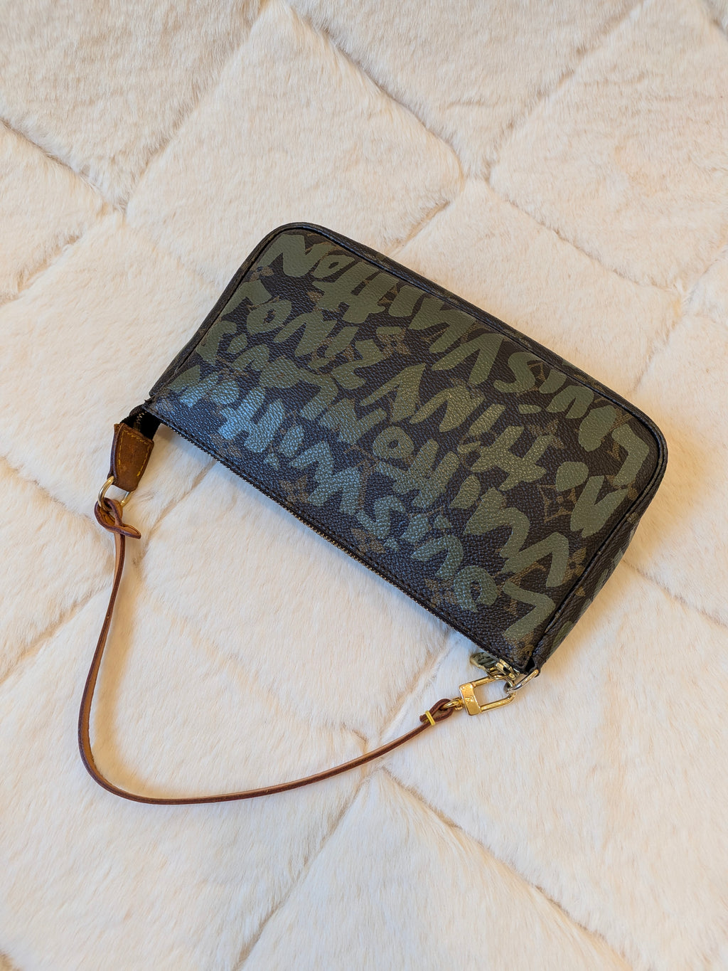 Louis Vuitton x Stephen Sprouse Pochette Accessoiries Graffiti Khaki Monogram
