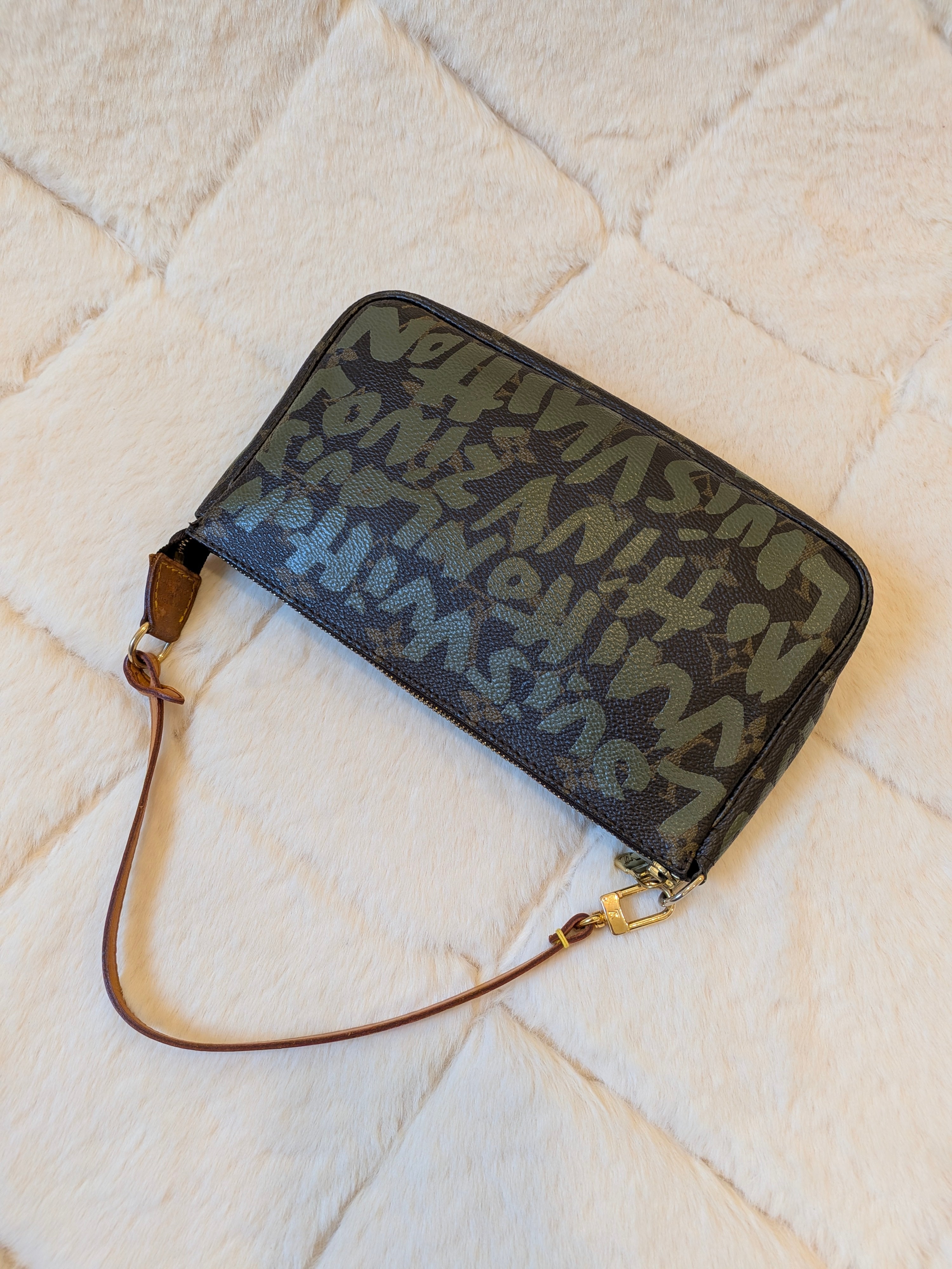Louis Vuitton x Stephen Sprouse Pochette Accessoiries Graffiti Khaki Monogram