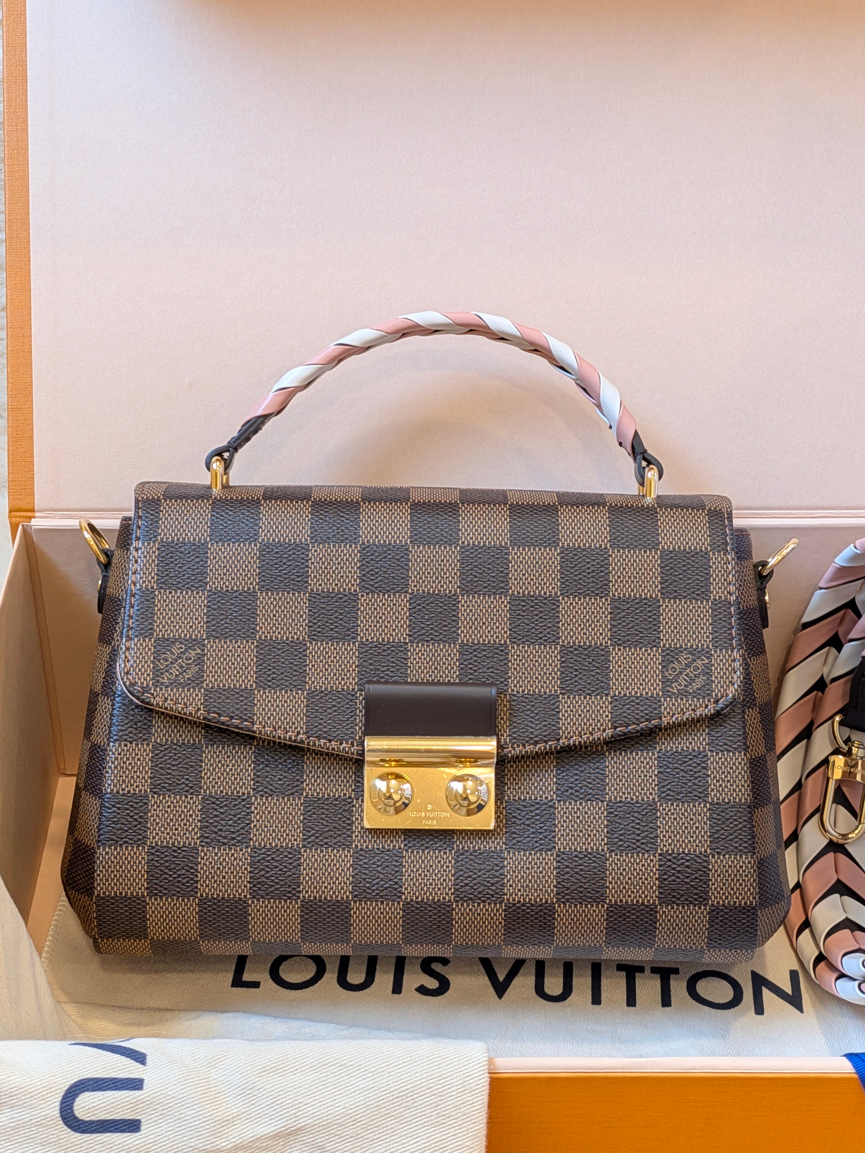 Louis Vuitton Croisette Braided Damier Ebene Brand New (MICROCHIP)