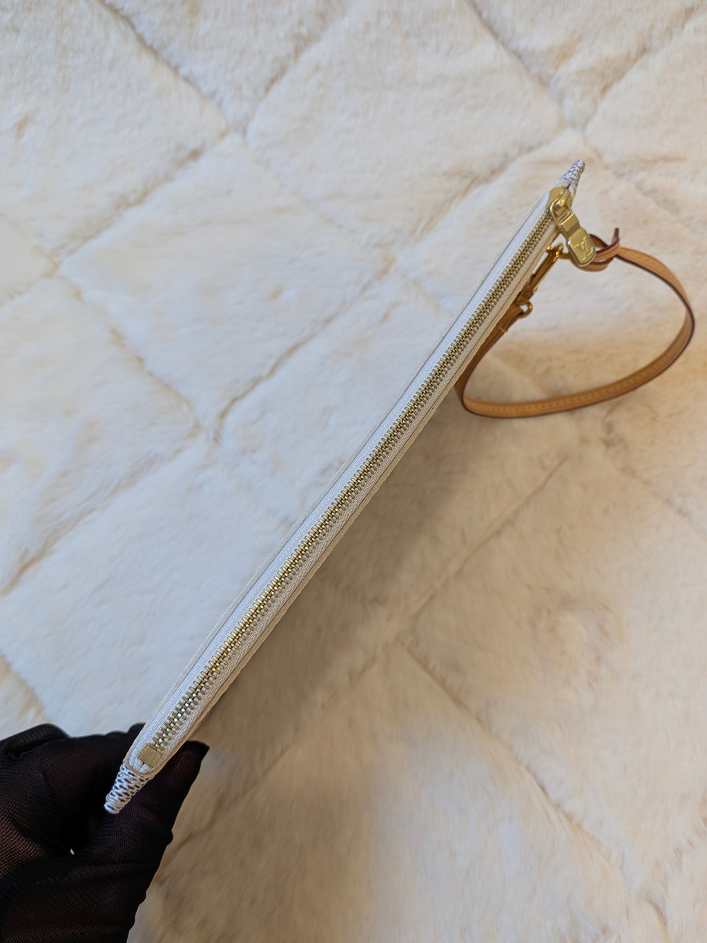 Louis Vuitton Neverfull MM Azur Pouch Wristlet