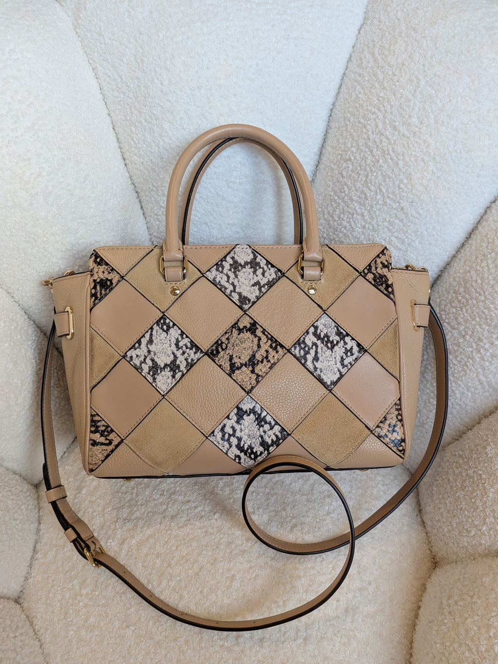 Michael Kors Swagger Patchwork Beige