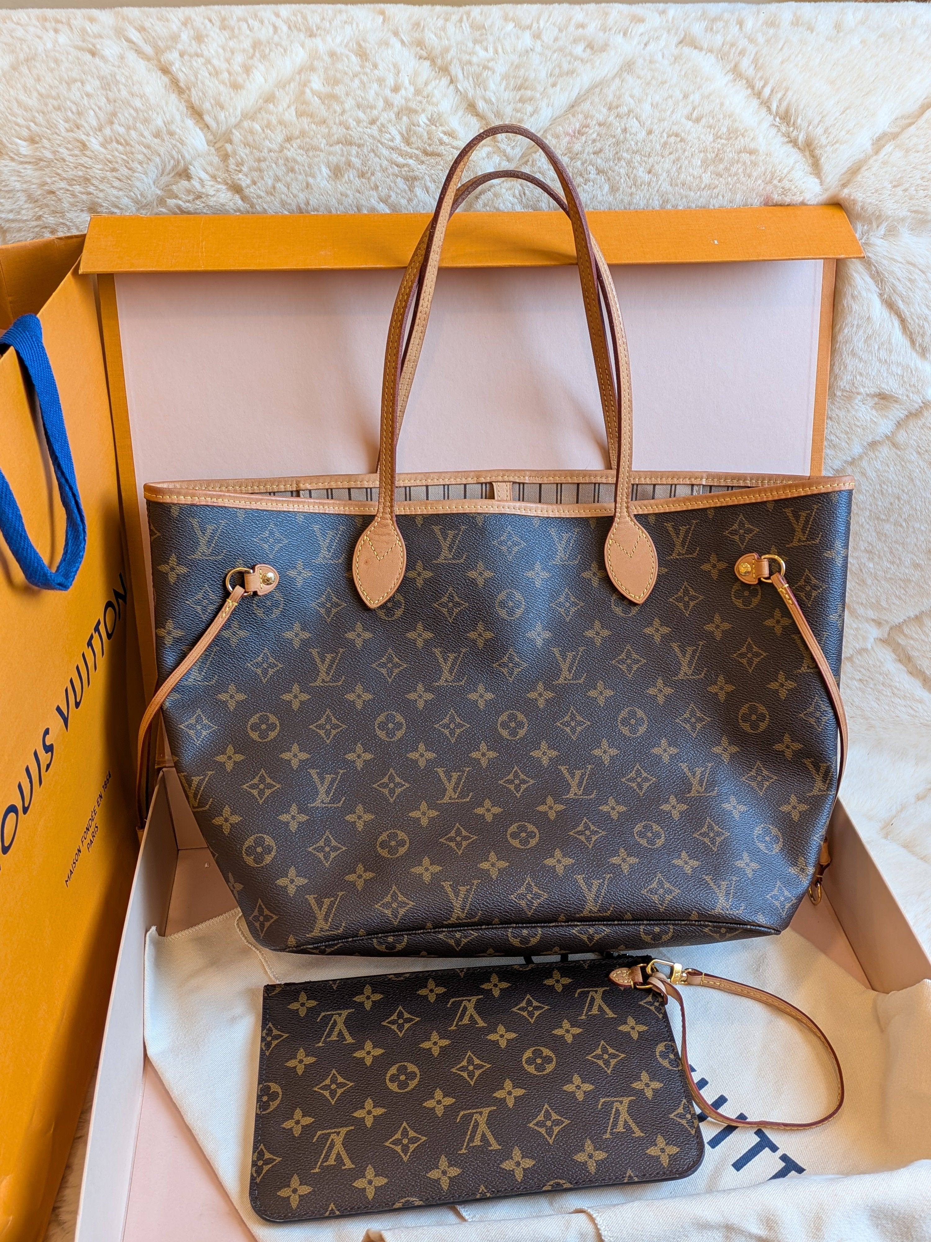 Louis Vuitton Neverfull MM Monogram Canvas - MICROCHIPS