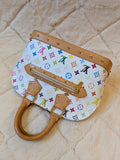 Louis Vuitton x Takashi Murakami Alma PM Multicolor White