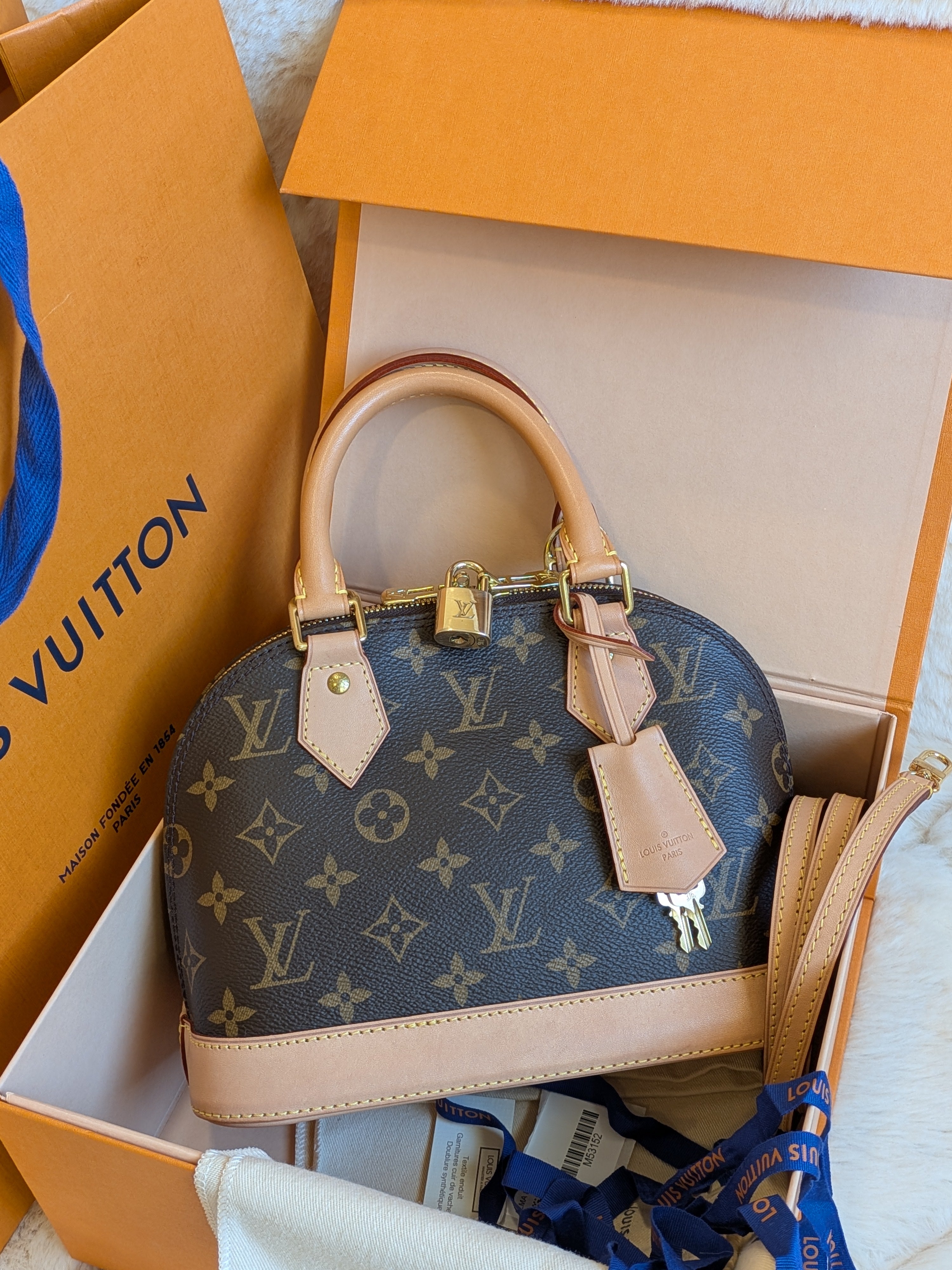 Louis Vuitton Bb Alma Monogram Canvas