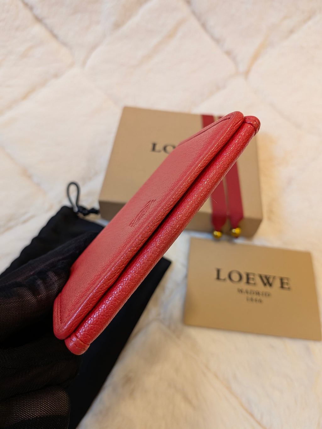 LOEWE Bifold Card Case Leather