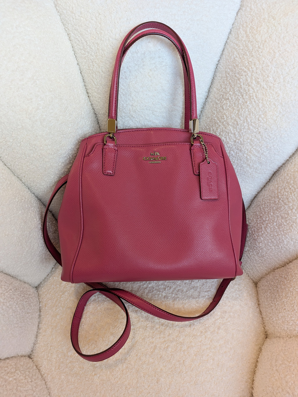 Coach Minetta Pink 2 Way Bag