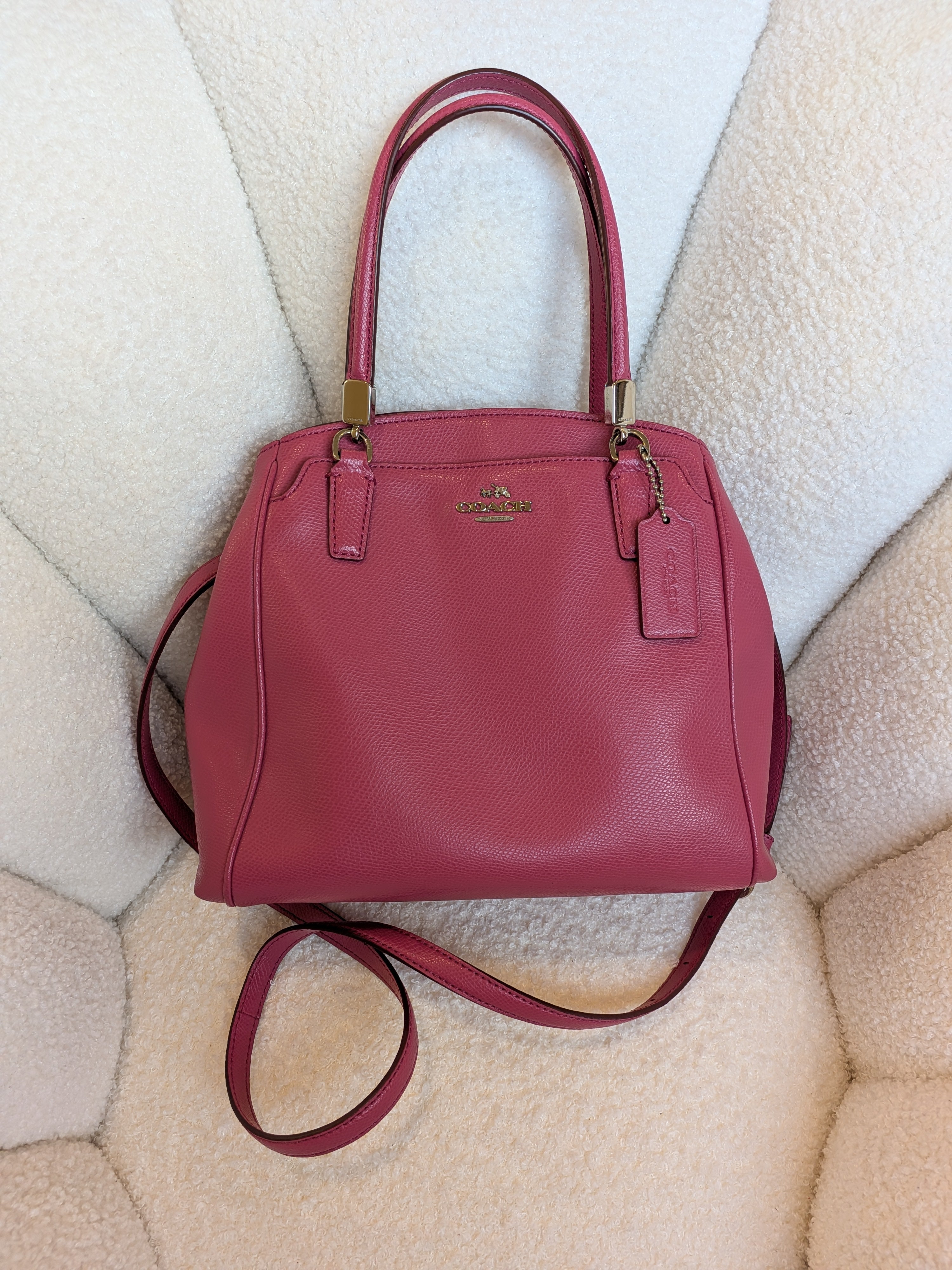 Coach Minetta Pink 2 Way Bag