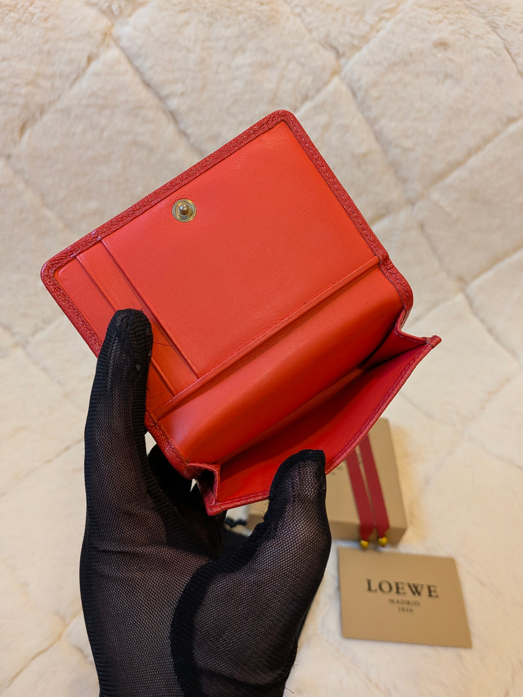 LOEWE Bifold Card Case Leather