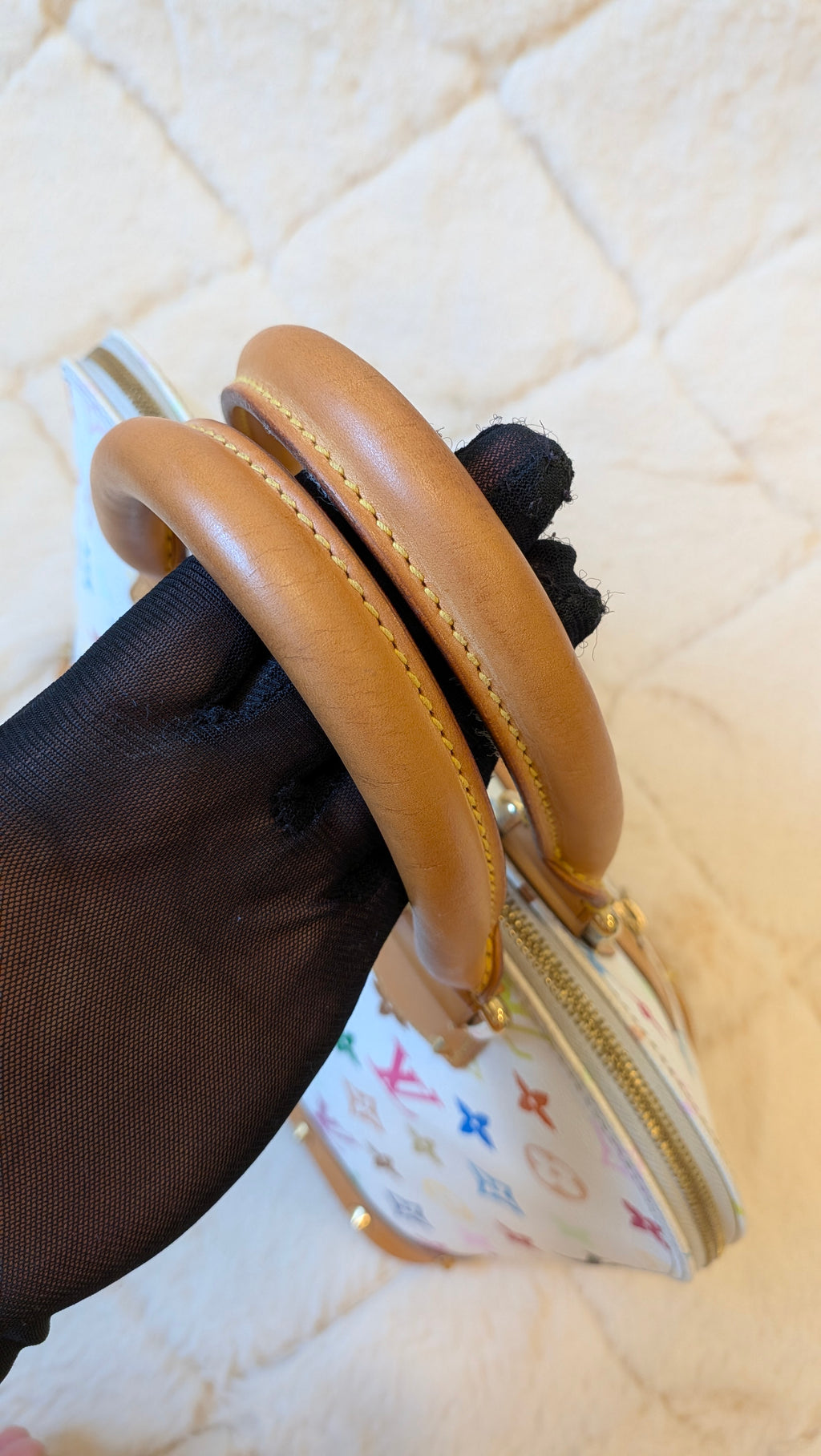 Louis Vuitton Alma PM Multicolor White Monogram