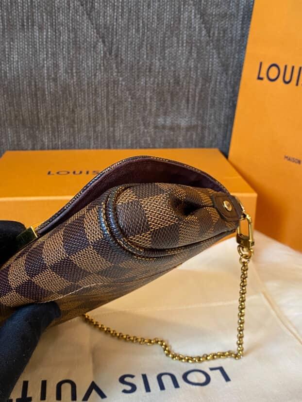 Louis Vuitton Favorite PM Damier Ebene Clutch Sling Bag