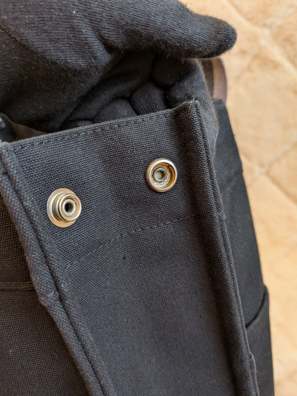 Hermes Fourre-Tote MM Black Canvas