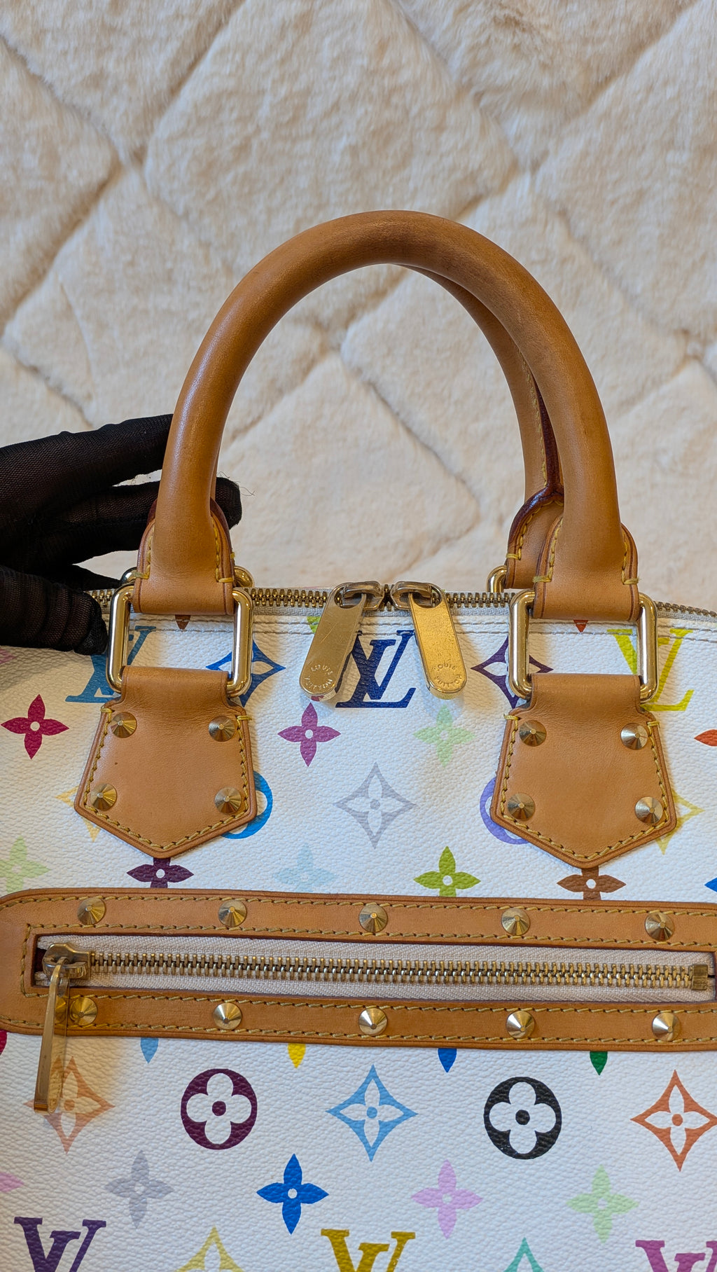 Louis Vuitton Alma PM Multicolor White Monogram