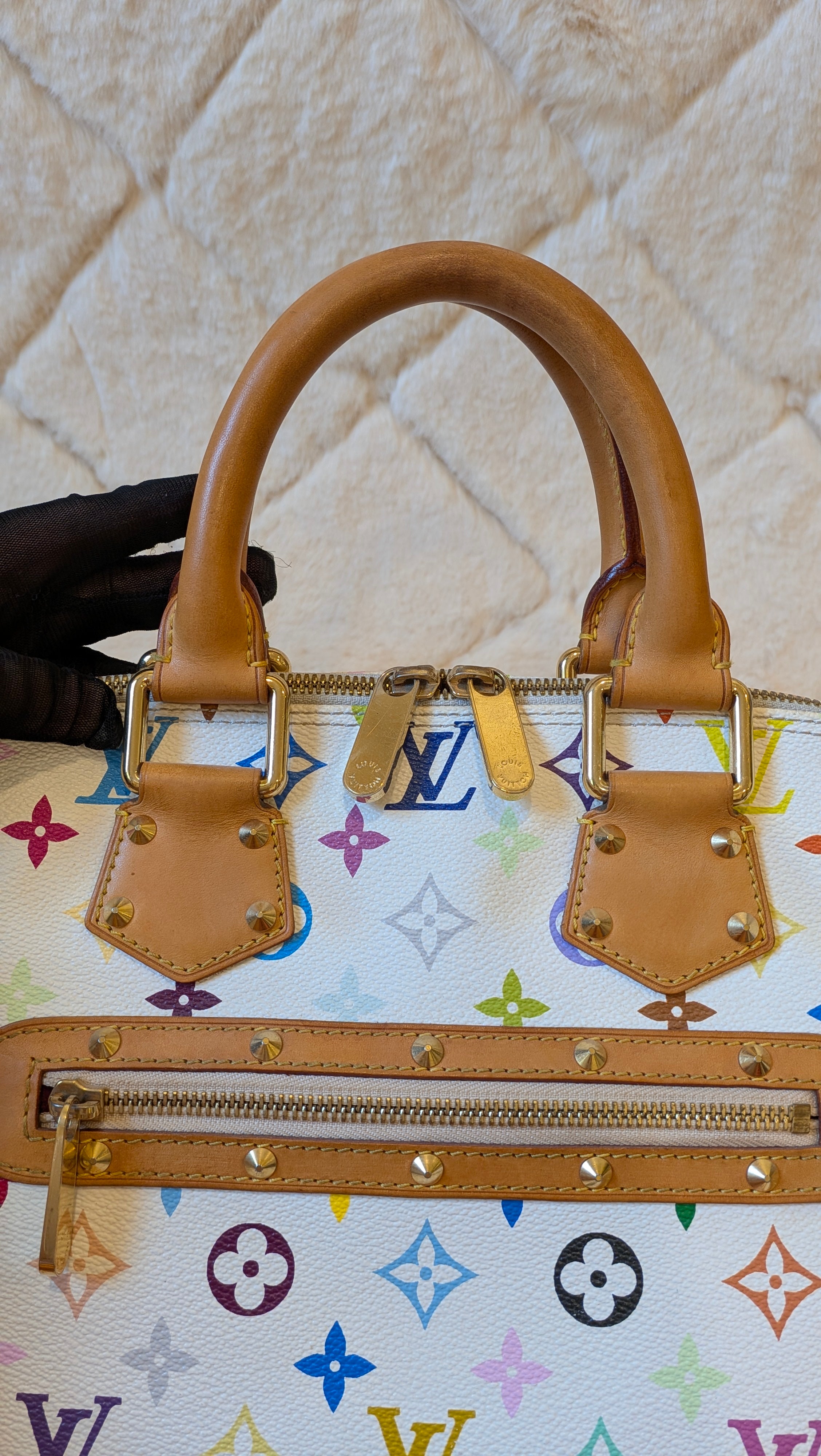 Louis Vuitton Alma PM Multicolor White Monogram