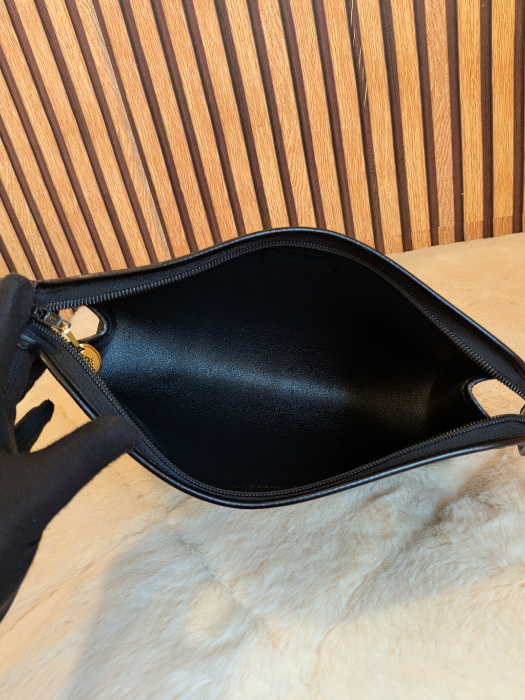 Christian Dior Clutch Canvas Black (Vintage)