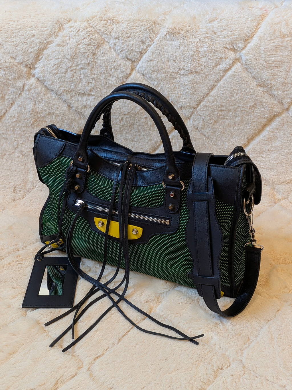 Balenciaga City Mesh Medium Tricolor