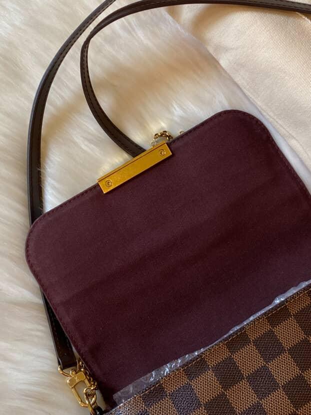 Louis Vuitton Favorite PM Damier Ebene Clutch Sling Bag