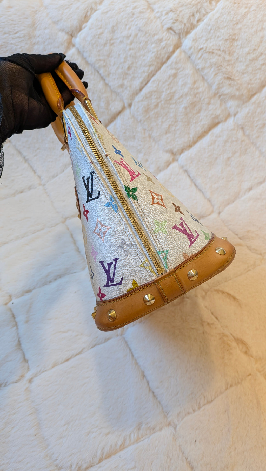 Louis Vuitton Alma PM Multicolor White Monogram