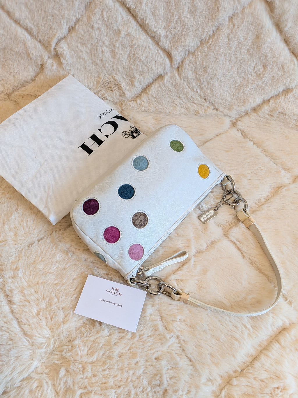 Coach Demi Polka Dots Patchwork "Special Edition"Rare Find"
