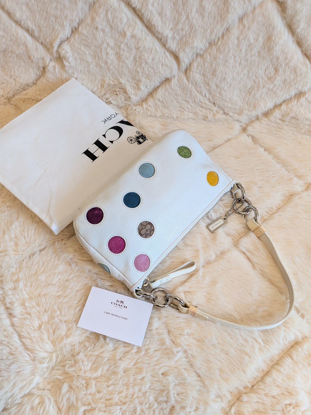 Coach Demi Polka Dots Patchwork "Special Edition"Rare Find"