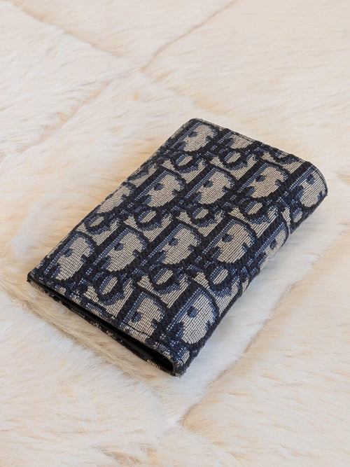 Christian Dior Bifold Card Case Holder Oblique