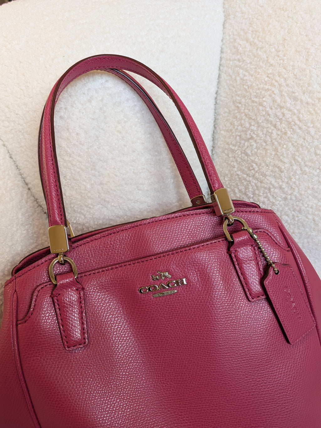 Coach Minetta Pink 2 Way Bag