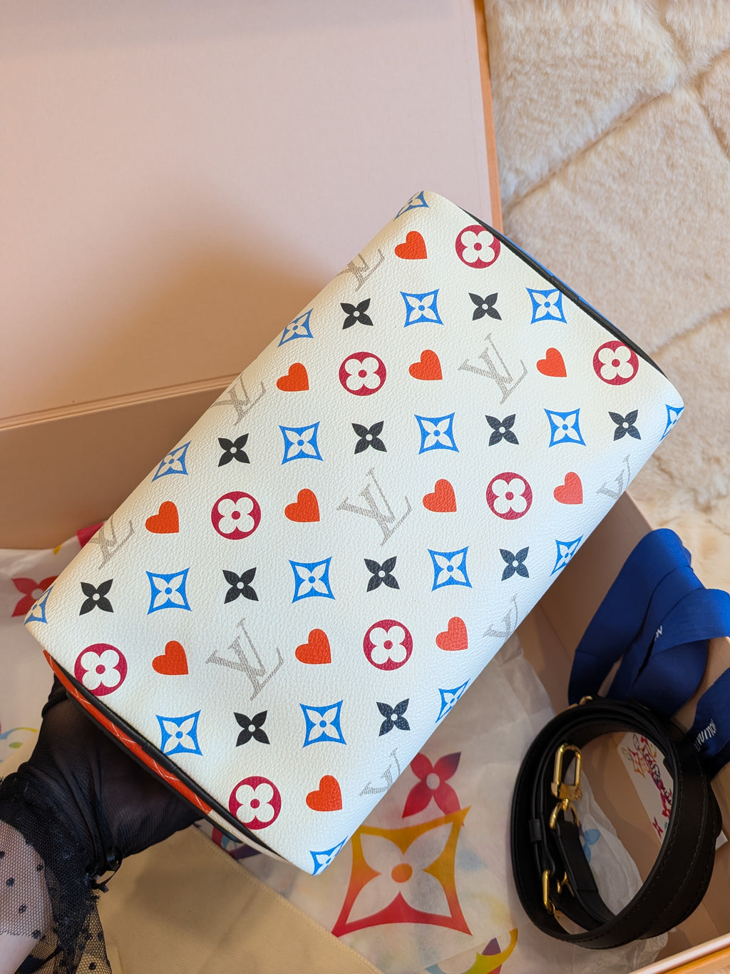 Louis Vuitton Speedy 25 Bandouliere Game On "Limited Edition"Rare Find