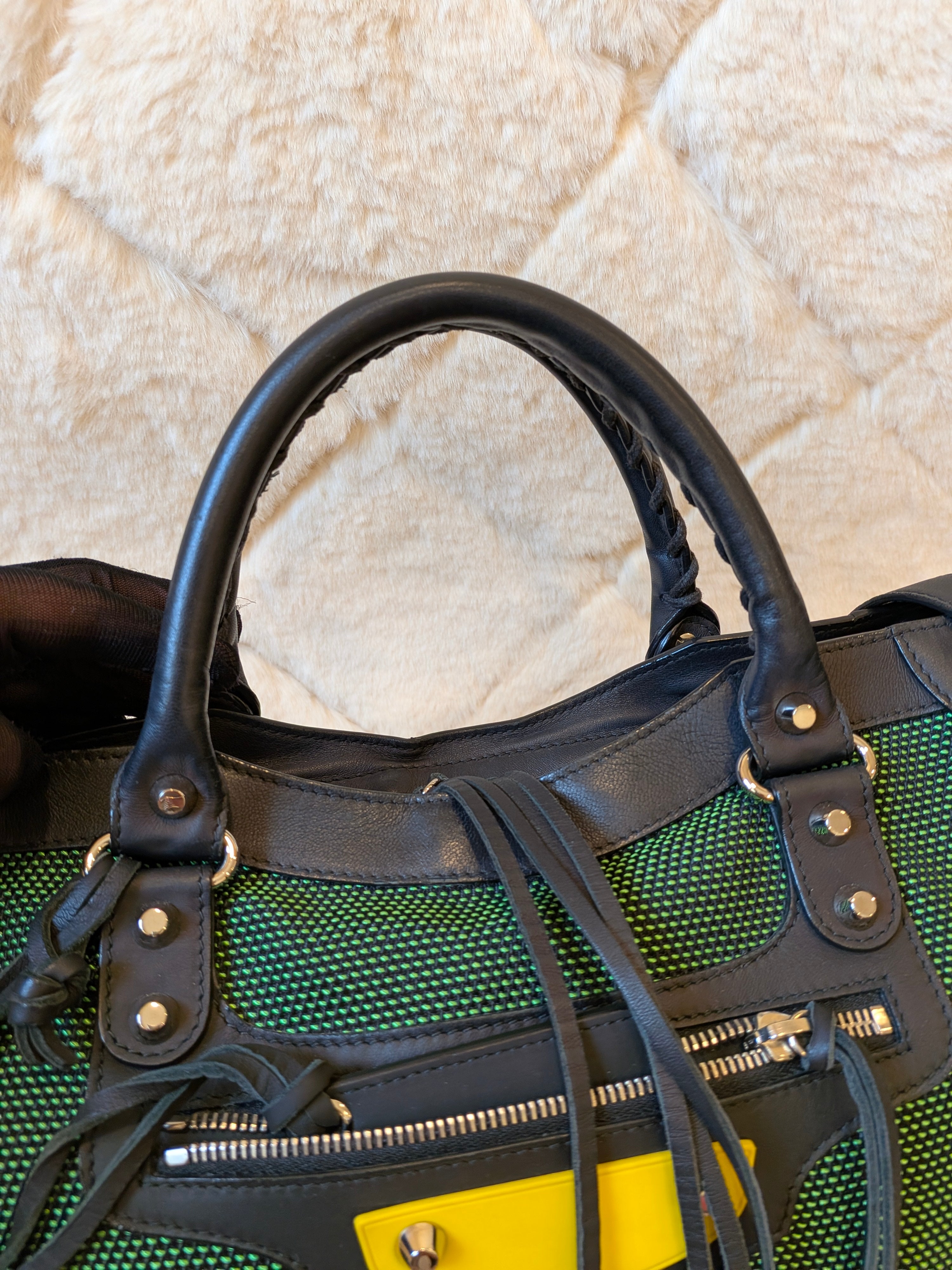 Balenciaga City Mesh Medium Tricolor