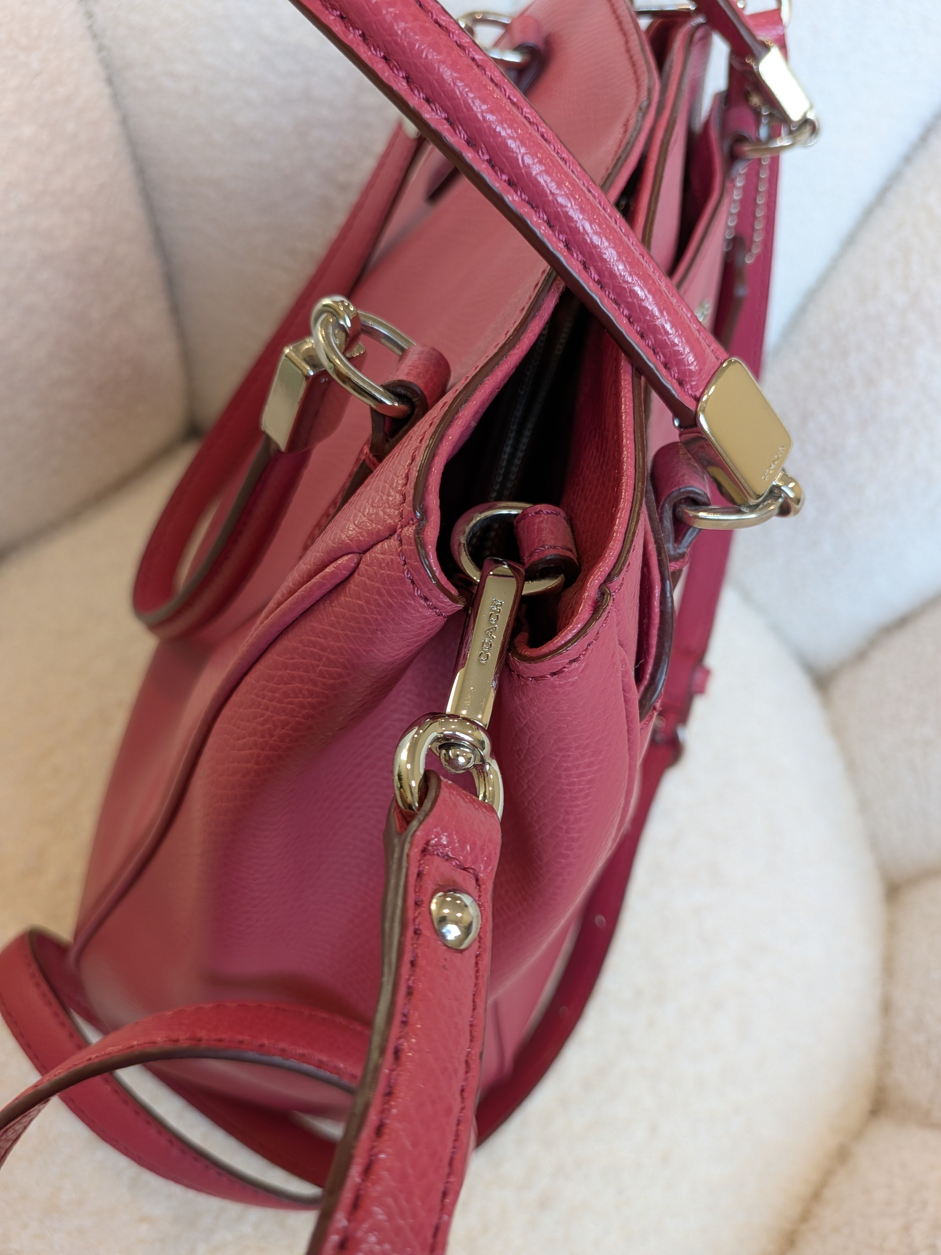 Coach Minetta Pink 2 Way Bag