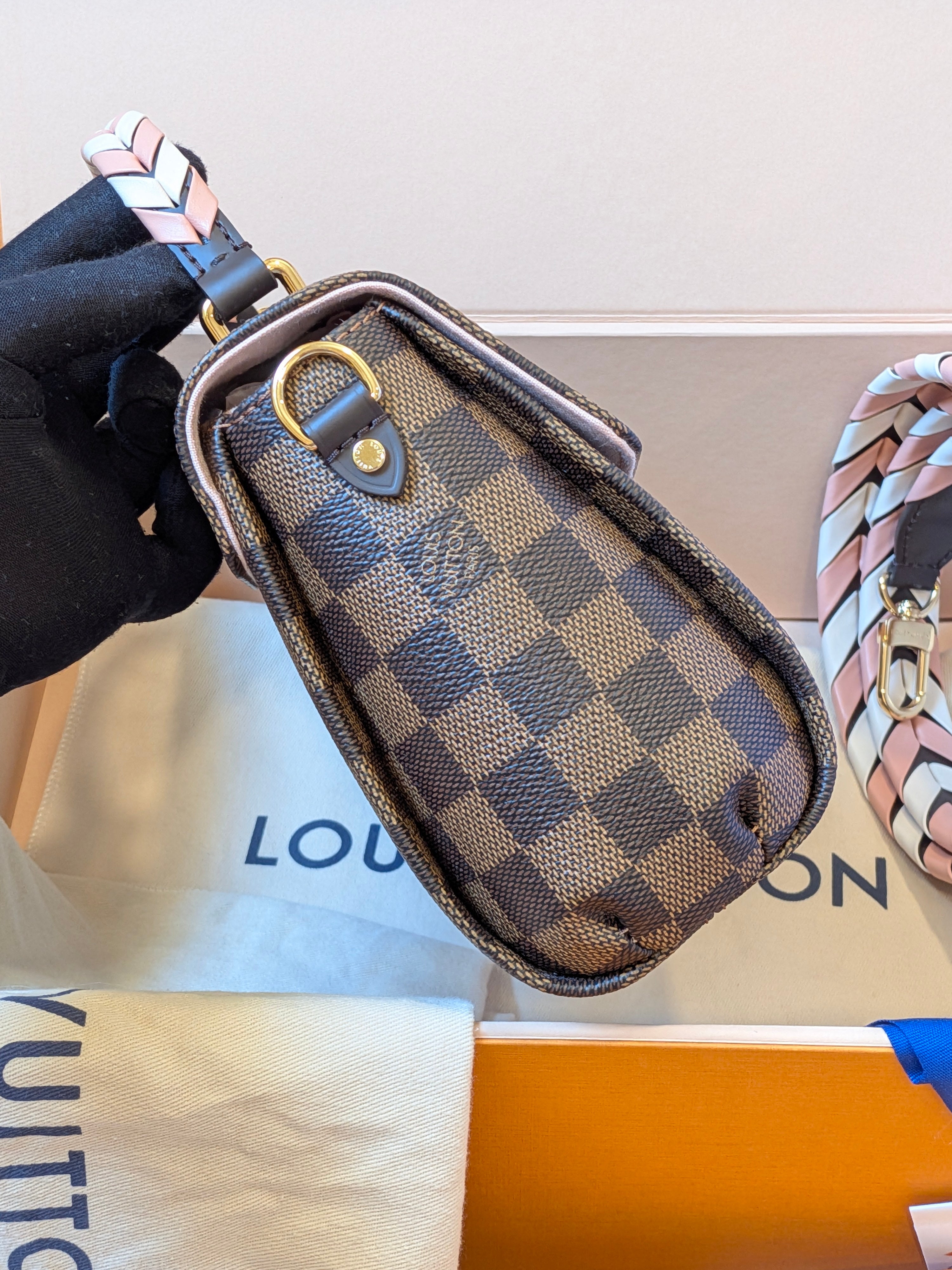 Louis Vuitton Croisette Braided Damier Ebene Brand New (MICROCHIP)