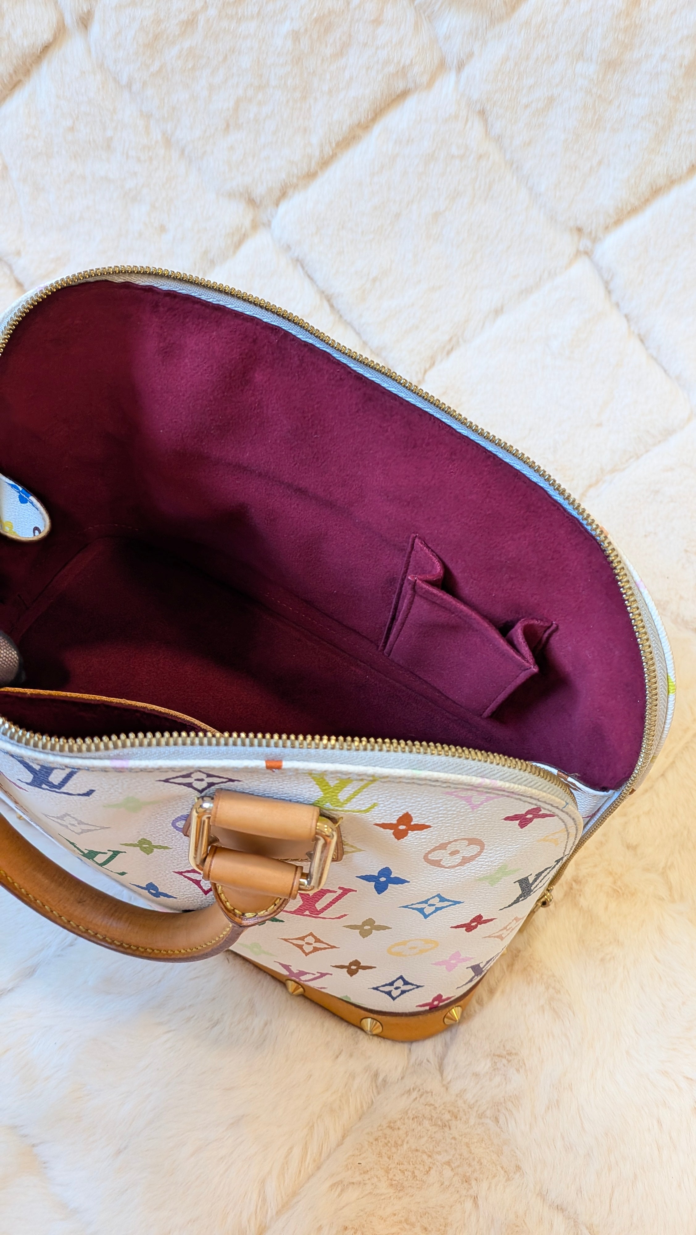 Louis Vuitton Alma PM Multicolor White Monogram