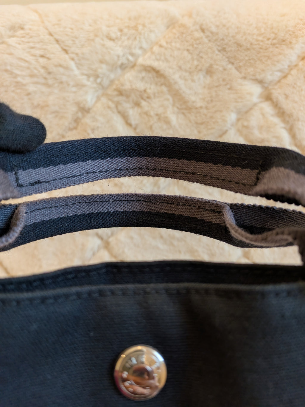 Hermes Fourre-Tote MM Black Canvas