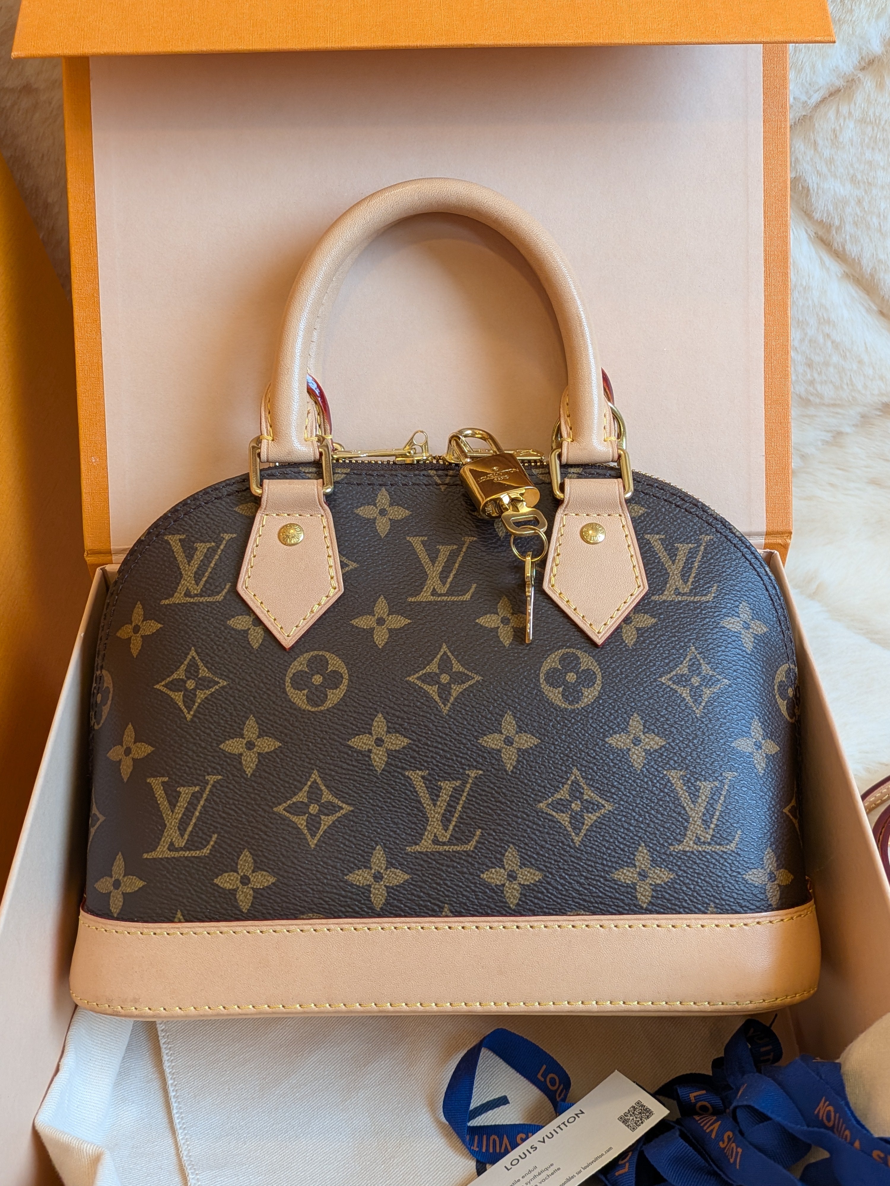 Louis Vuitton Bb Alma Monogram Canvas MICROCHIP