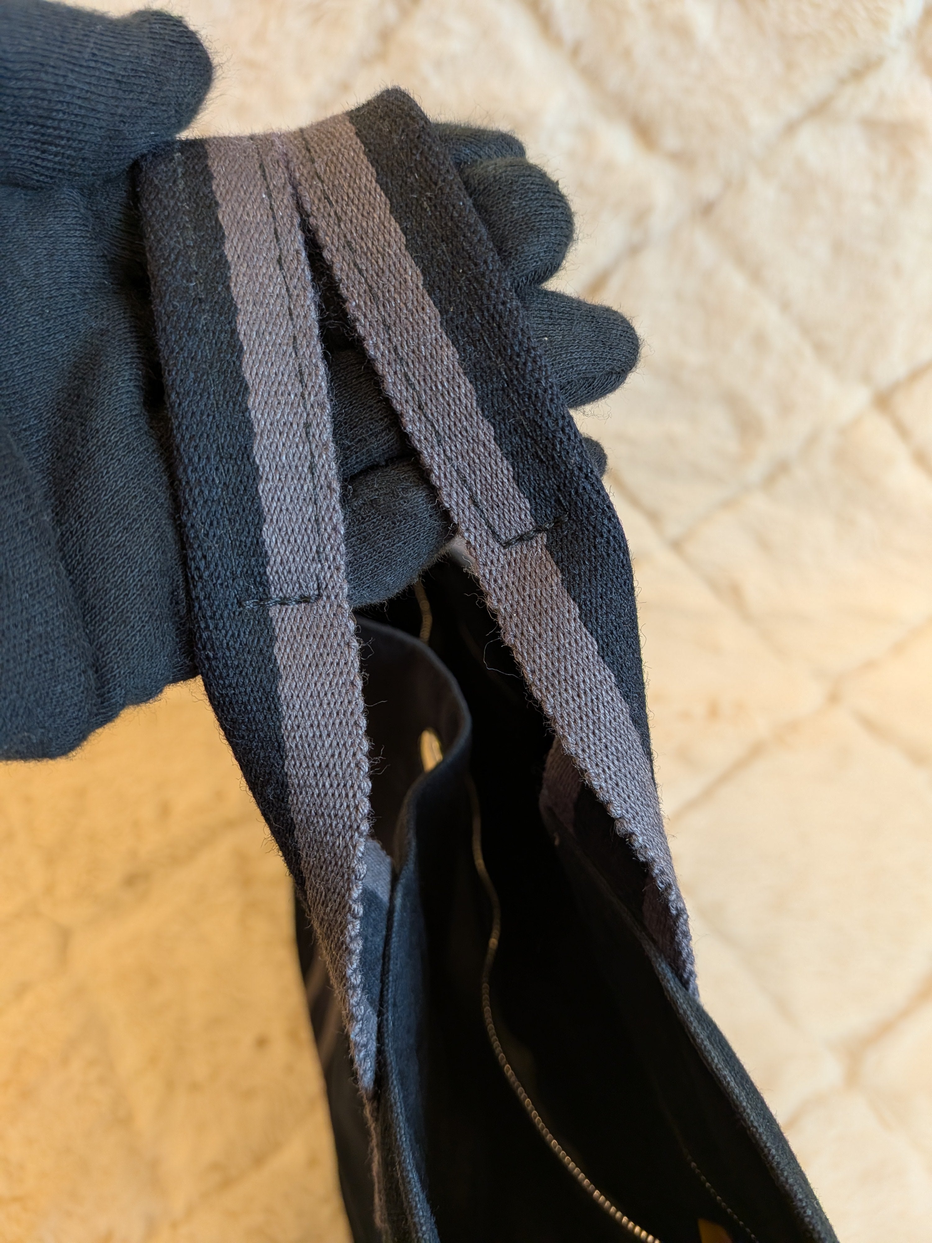 Hermes Fourre-Tote MM Black Canvas