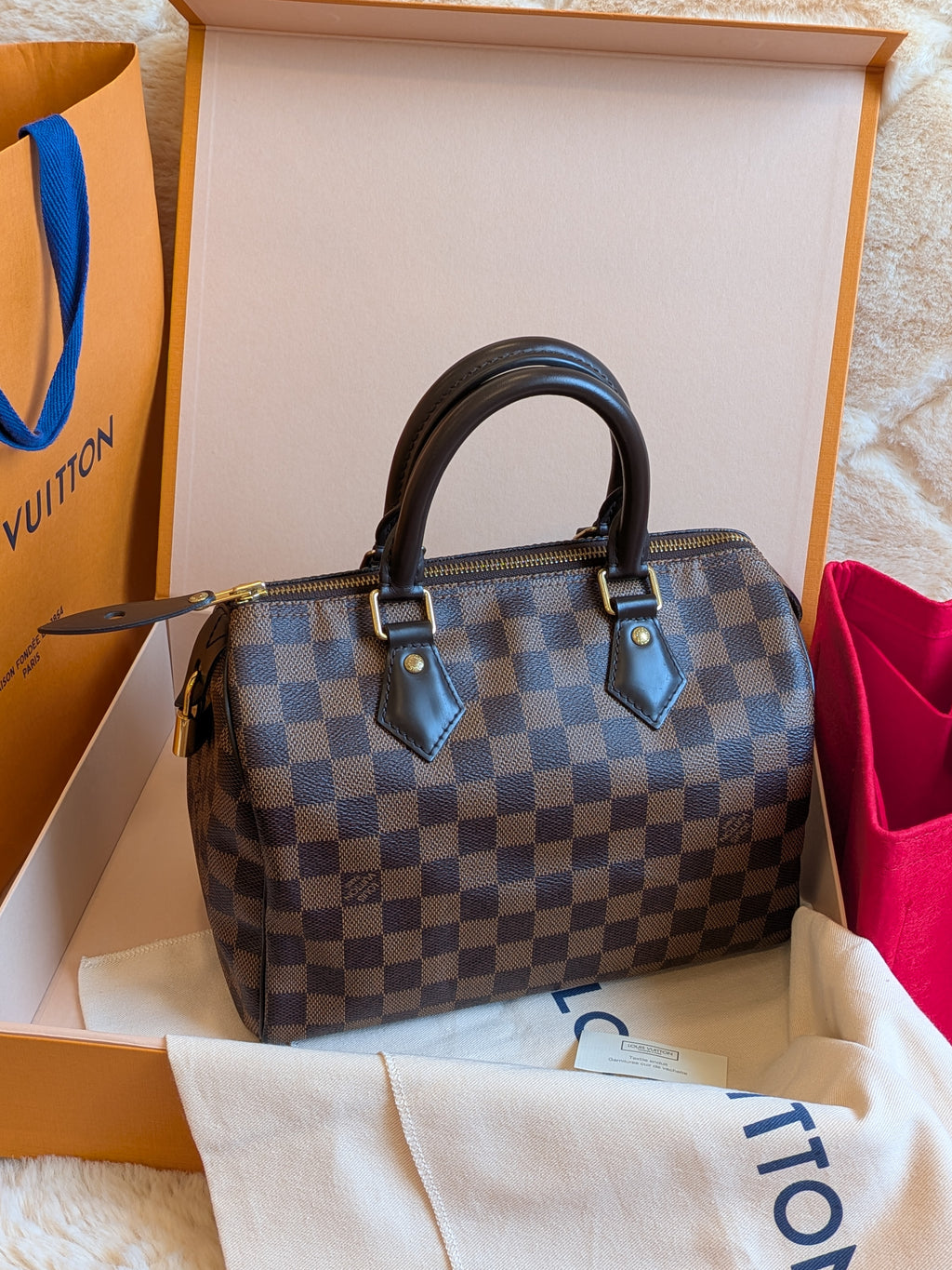 Louis Vuitton Speedy 25 Damier Ebene
