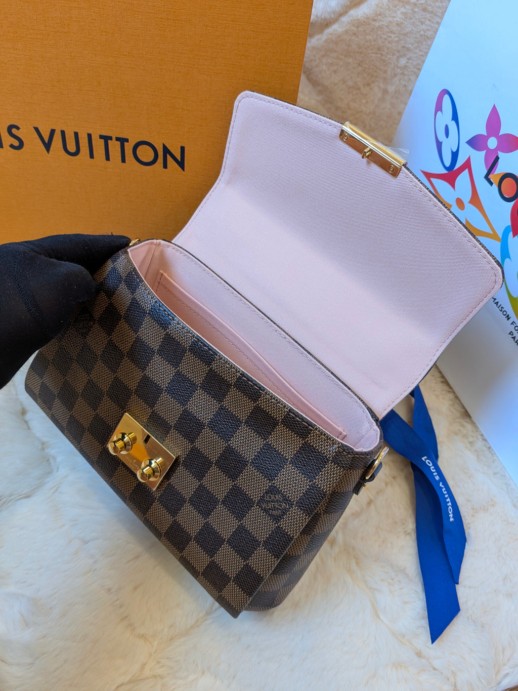 Louis Vuitton Croisette Braided Damier Ebene Brand New (MICROCHIP)